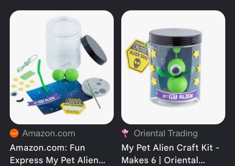 My Pet Creative Alien Craft Kits - photo 5