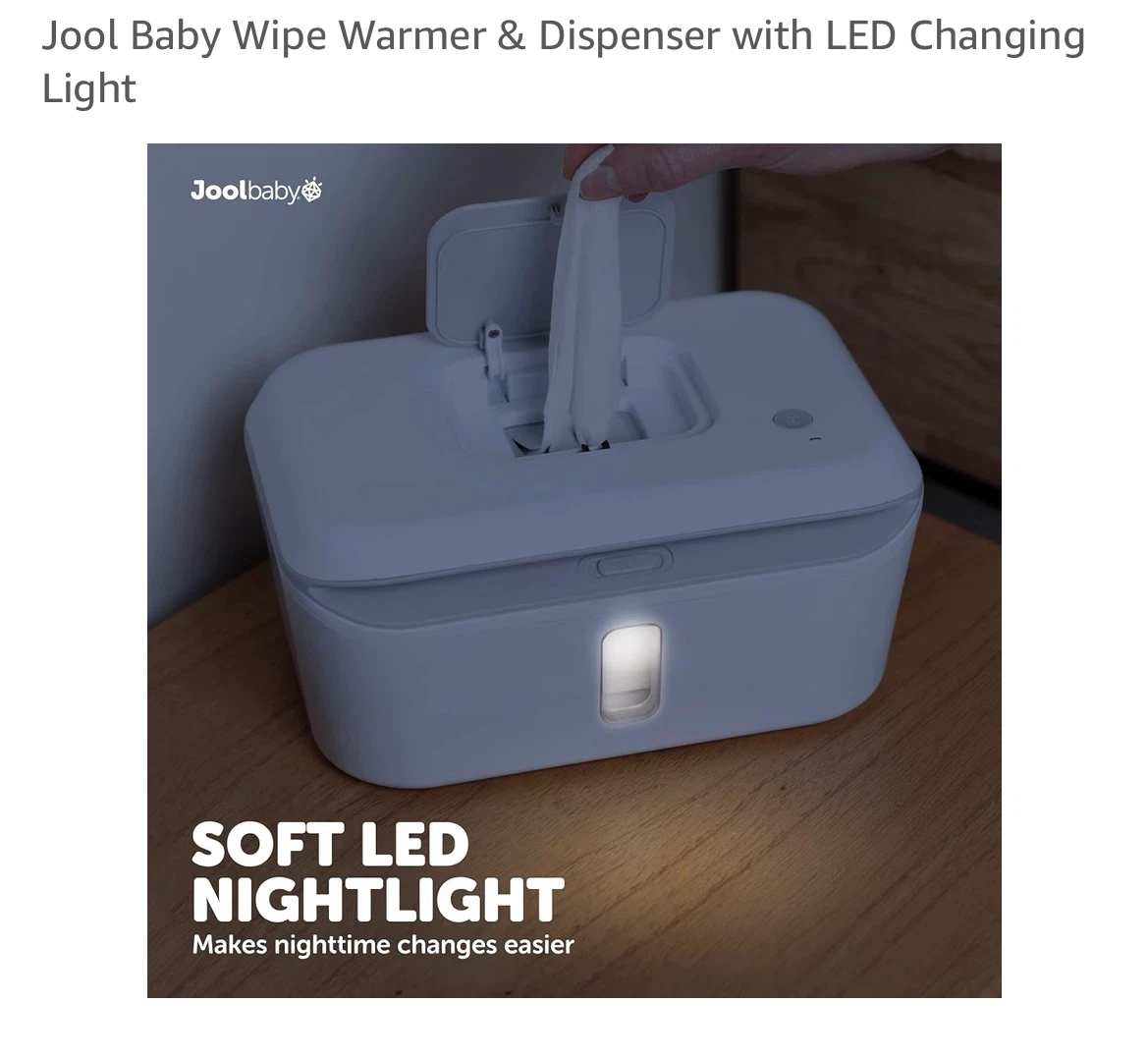 Jool Baby Wipe Warmer & Dispenser with LED Changing Light - photo 2