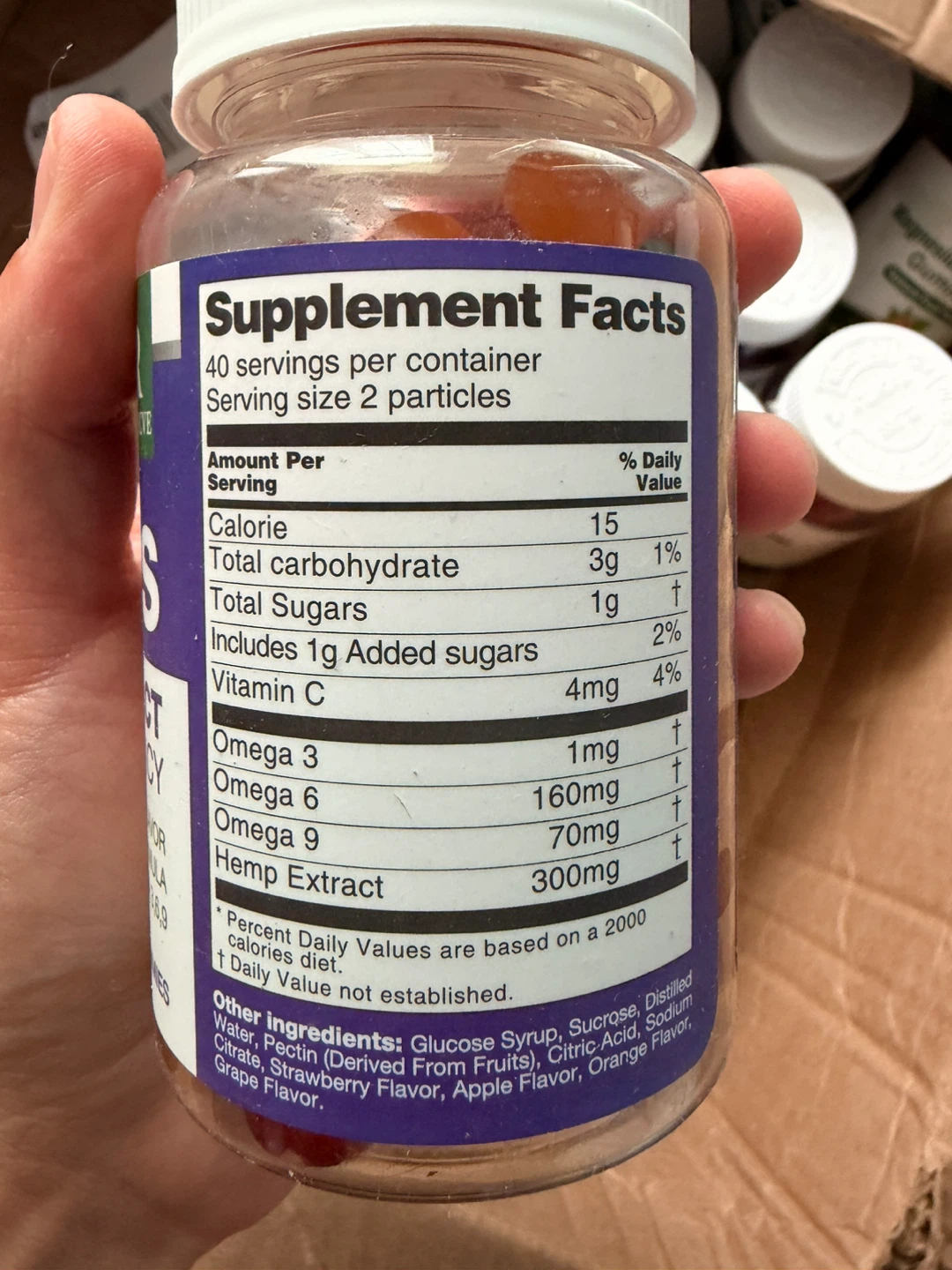 GRNSPORT Hemp Gummies Tropical Fruit Flavor - 80 Count - photo 2