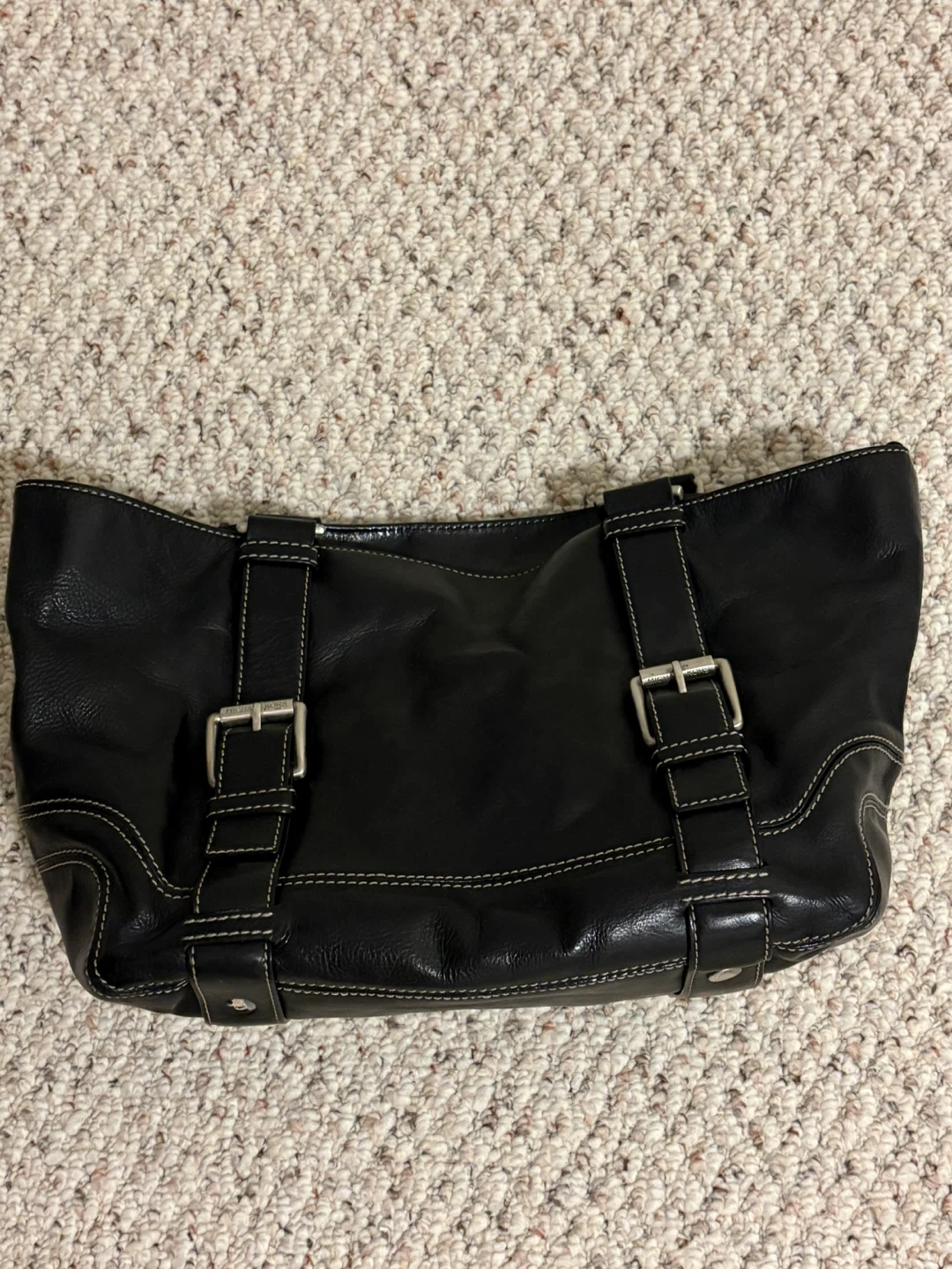 Michael Kors Black Leather Shoulder Bag