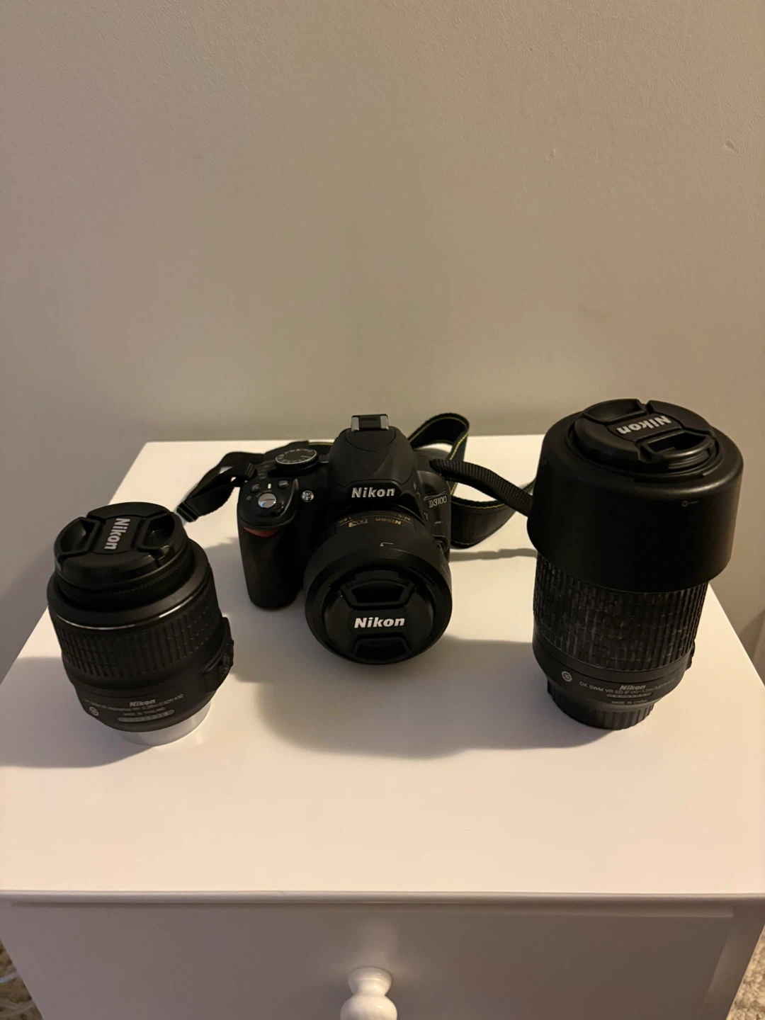 Nikon D3100 DSLR Camera with 18-55mm & 55-200mm Lenses