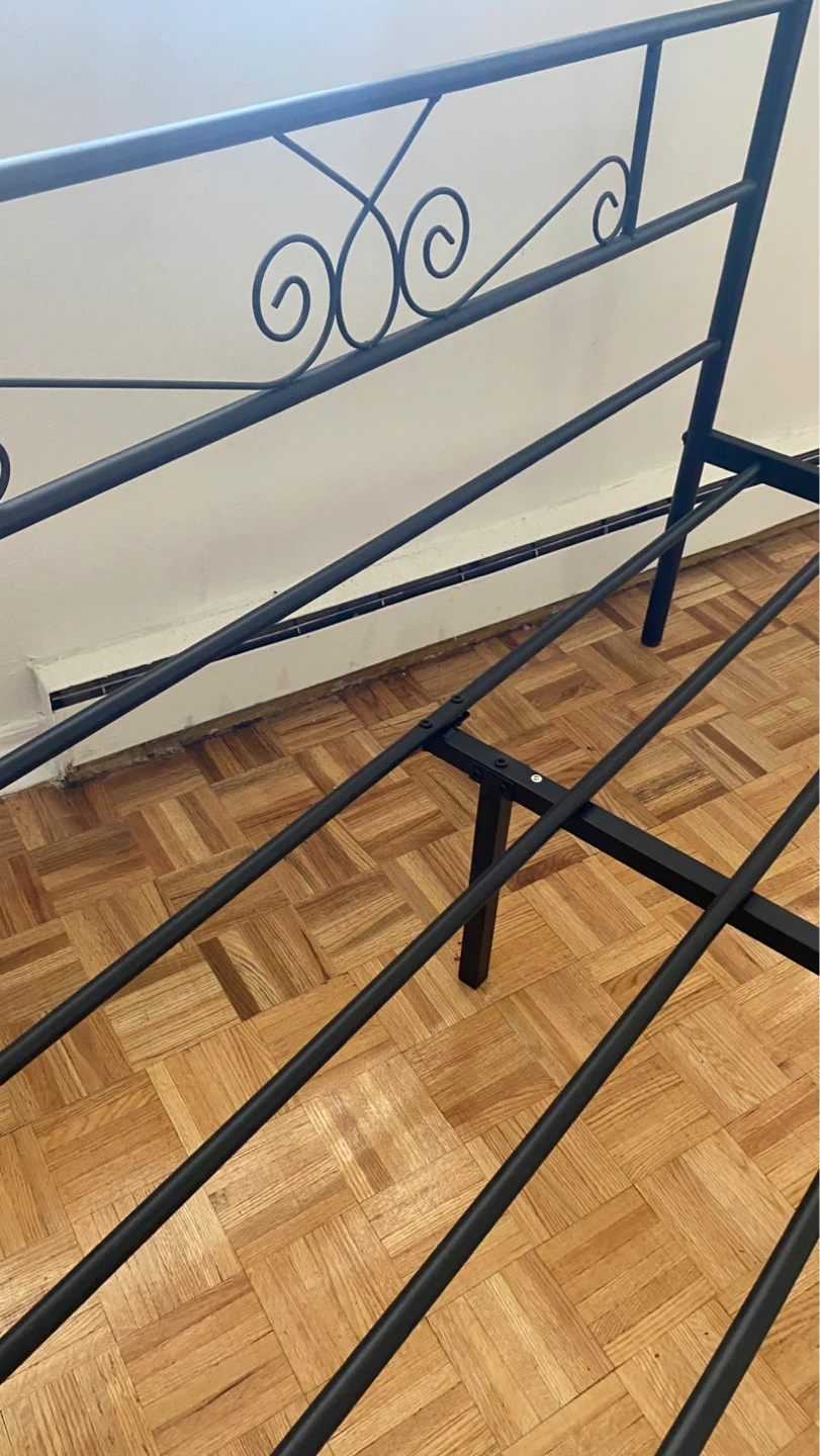 Queen Metal Bed Frame – Like New – Easy to Assemble - photo 4