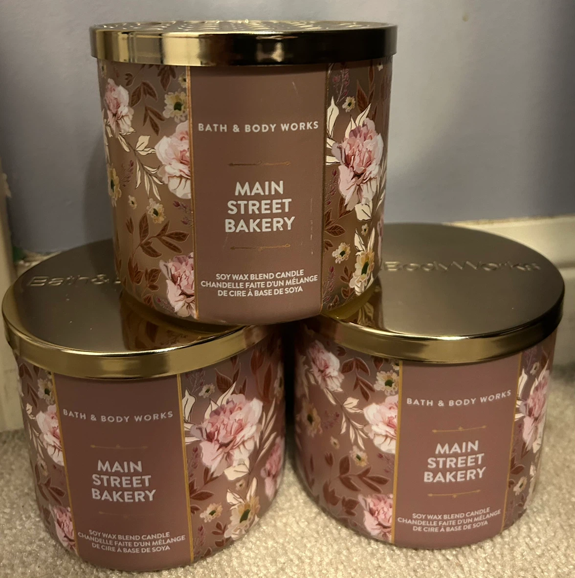 Bath & Body Works Main Street Bakery 3-Wick Candle