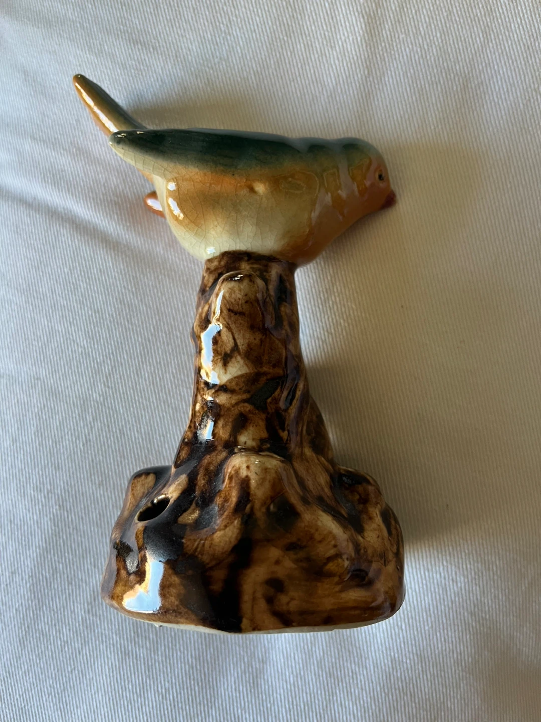 Vintage ceramic floral frog or bud vase - photo 5
