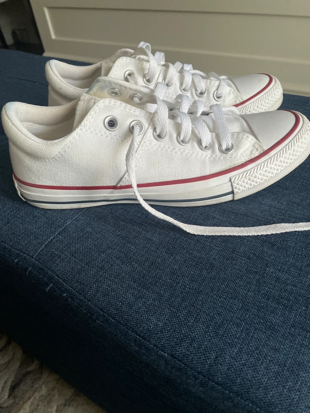 White Converse All-Star Low Top Sneakers - photo 2