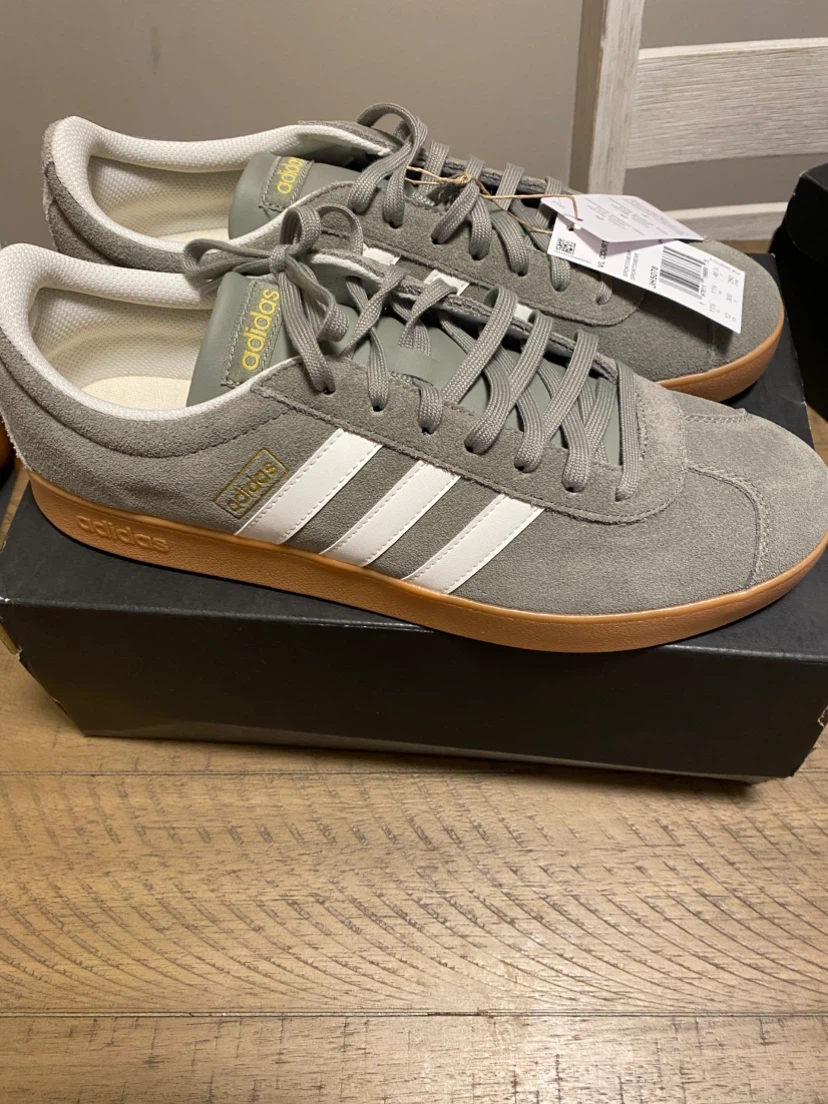 Adidas VL Court Grey Suede Sneakers