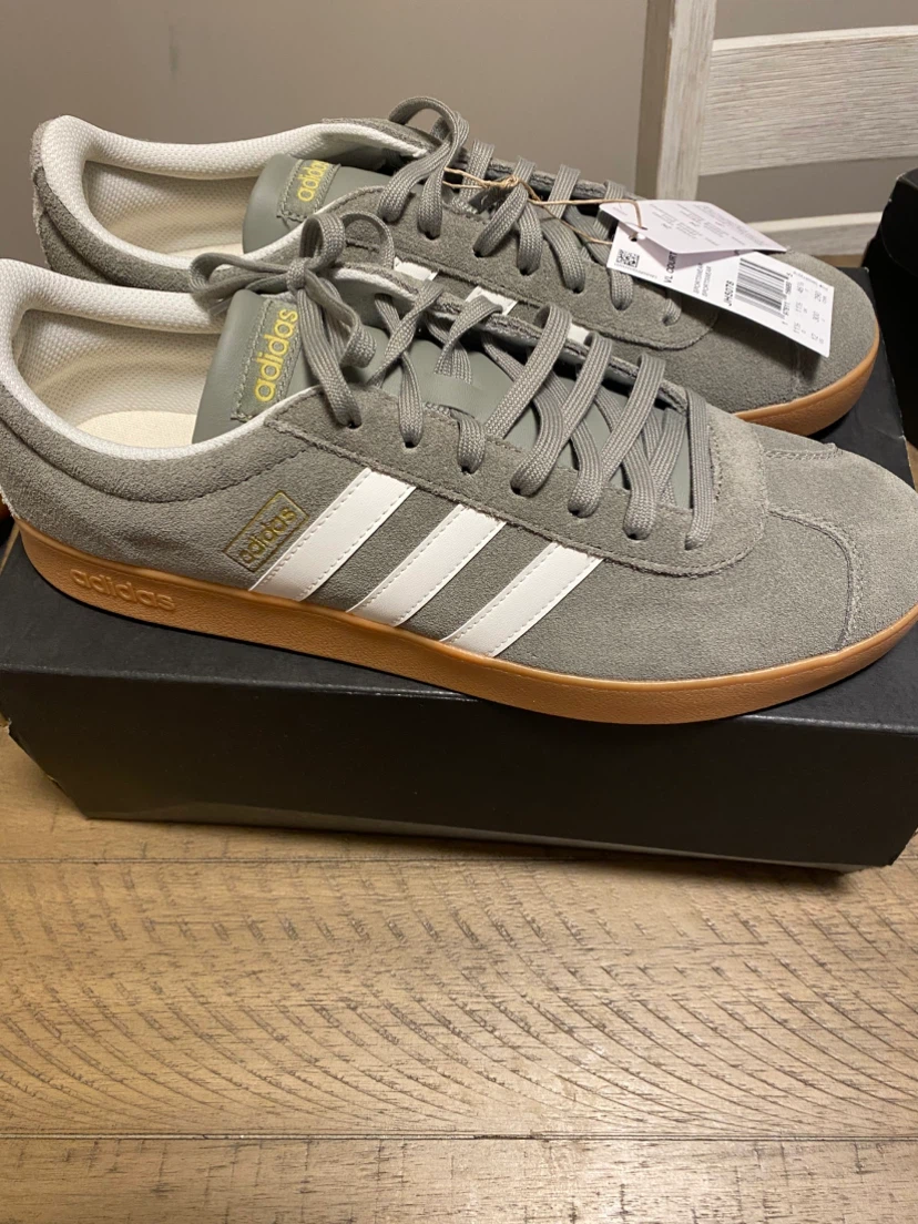 Adidas VL Court Grey Suede Sneakers - photo 2