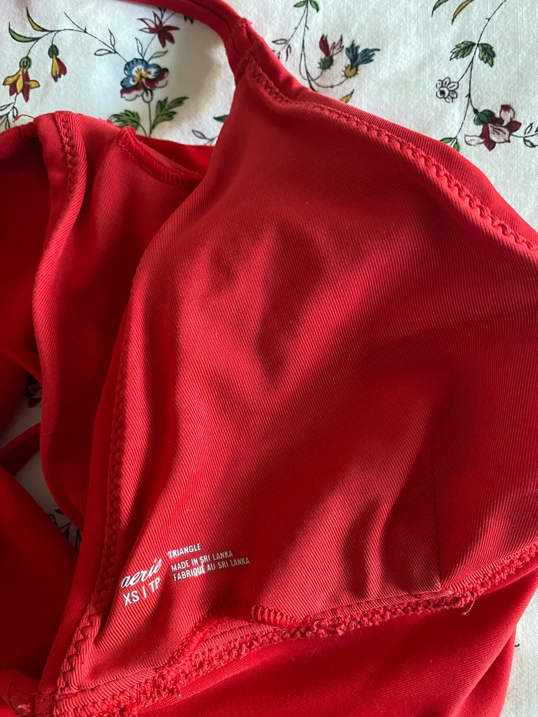 Aerie Red Triangle Bikini Top - photo 3