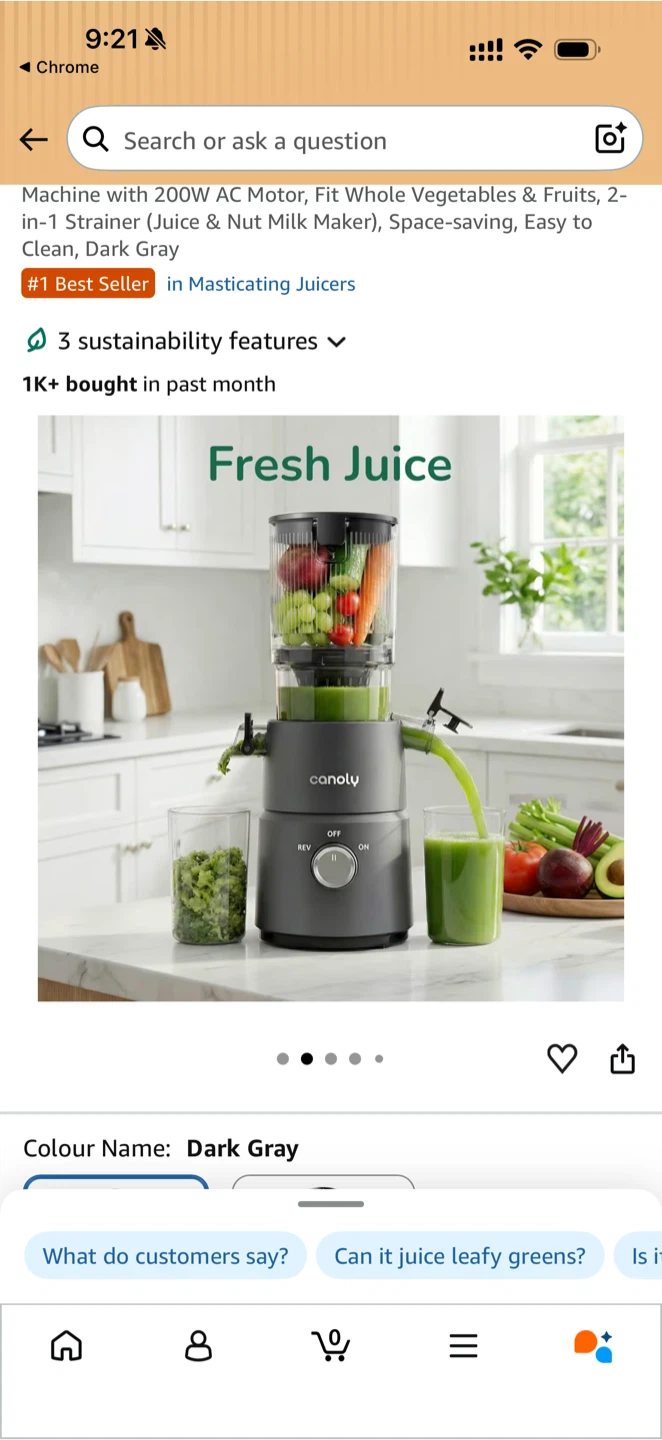 Canoly masticating juicer - photo 2
