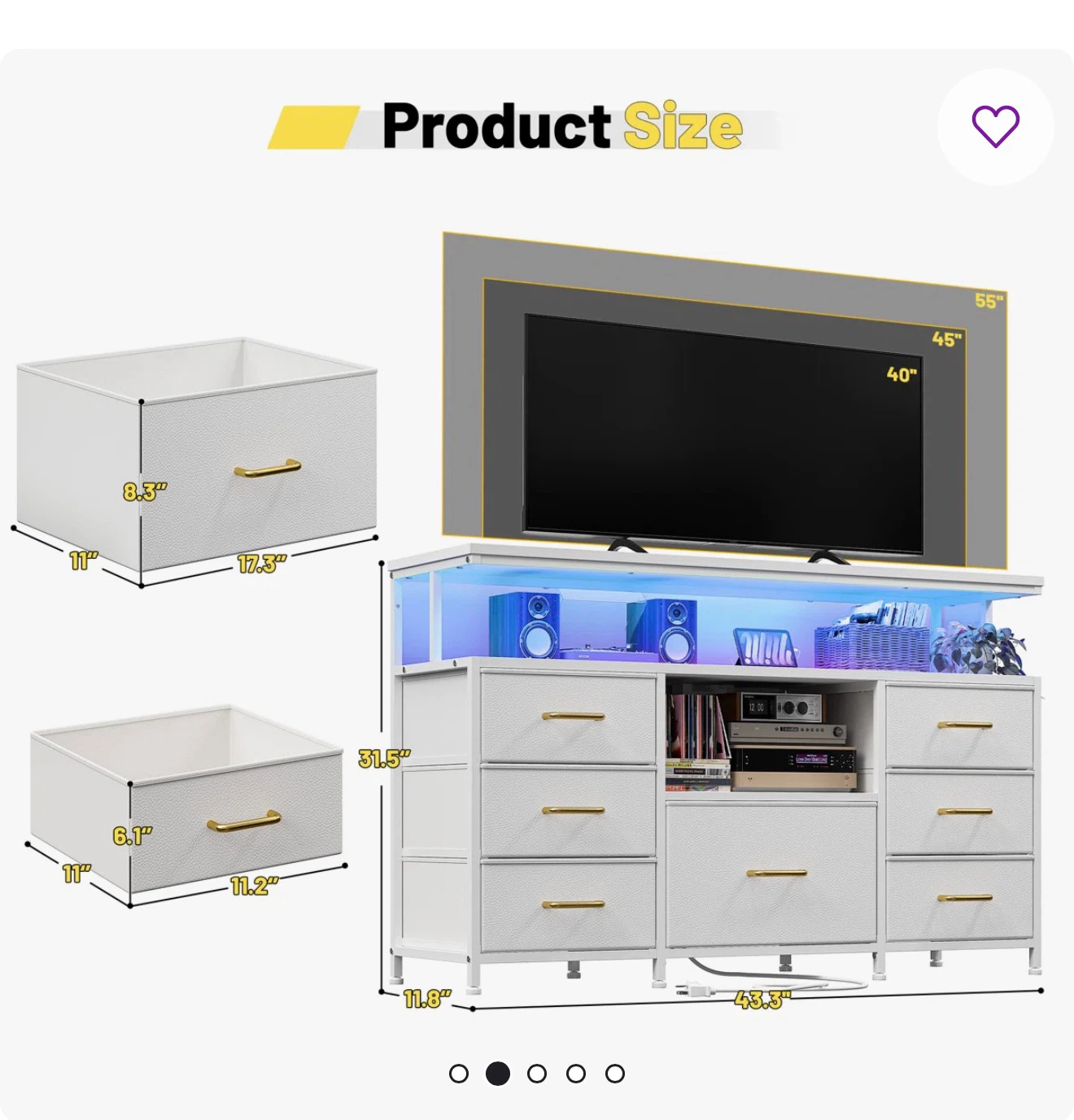 Tv stand and dresser - photo 2