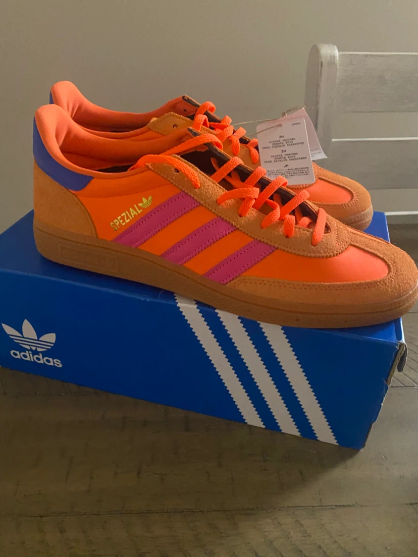 Adidas Handball Spezial W Shoes Orange Pink Purple Size 9.5