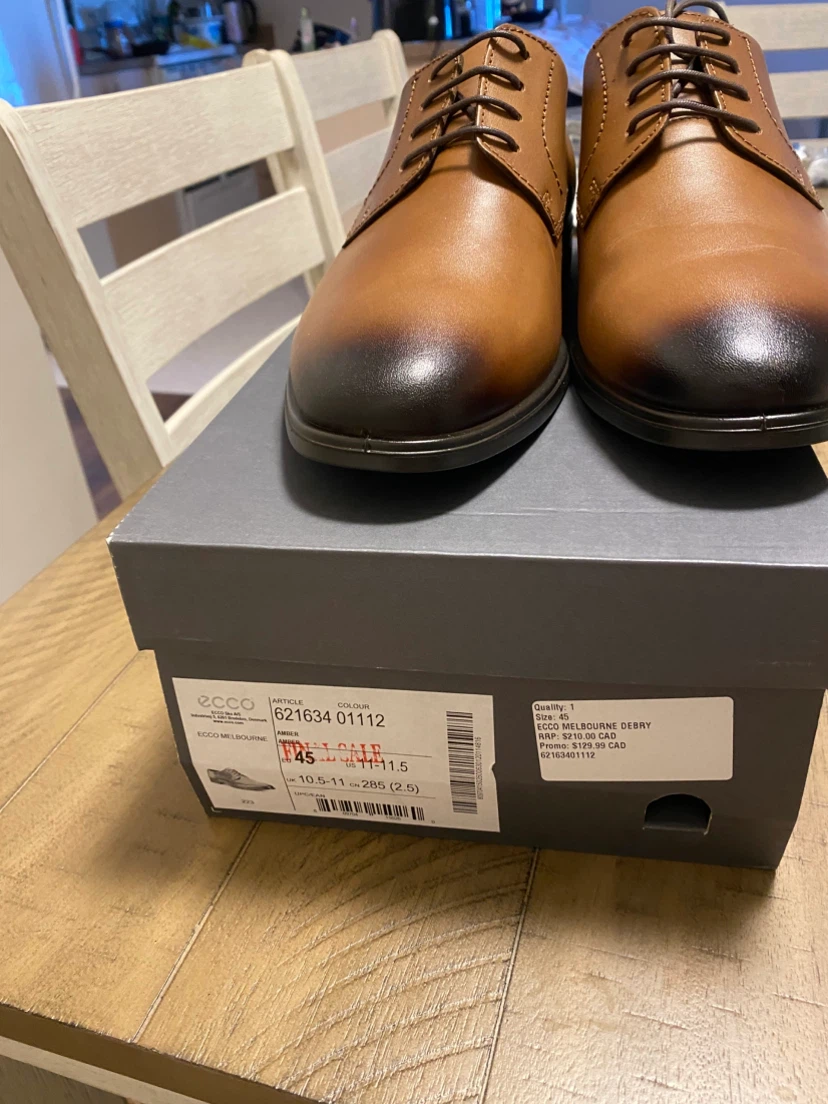 ECCO Melbourne Derby dress Shoes - Amber - Size 11.5 - photo 4