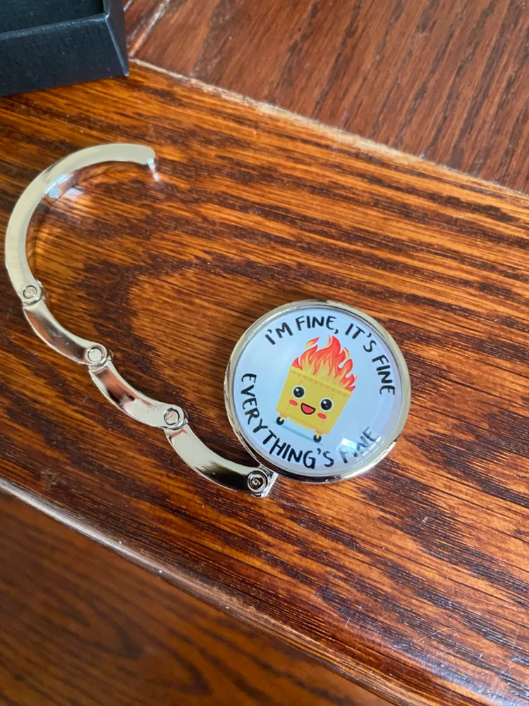 Bag Hanger with "Everything's Fine" Dumpster Fire Design - photo 4