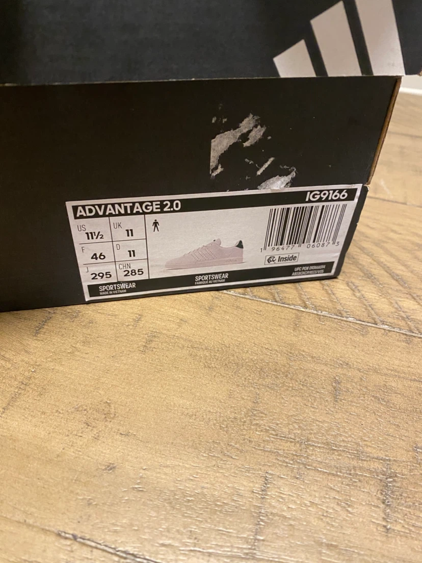 Adidas Advantage 2.0 White Green Sneakers US 11.5 - photo 4