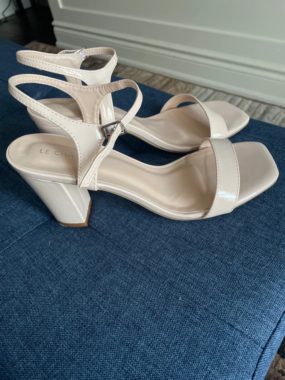 LE CHATEAU Block Heel Sandals - Beige