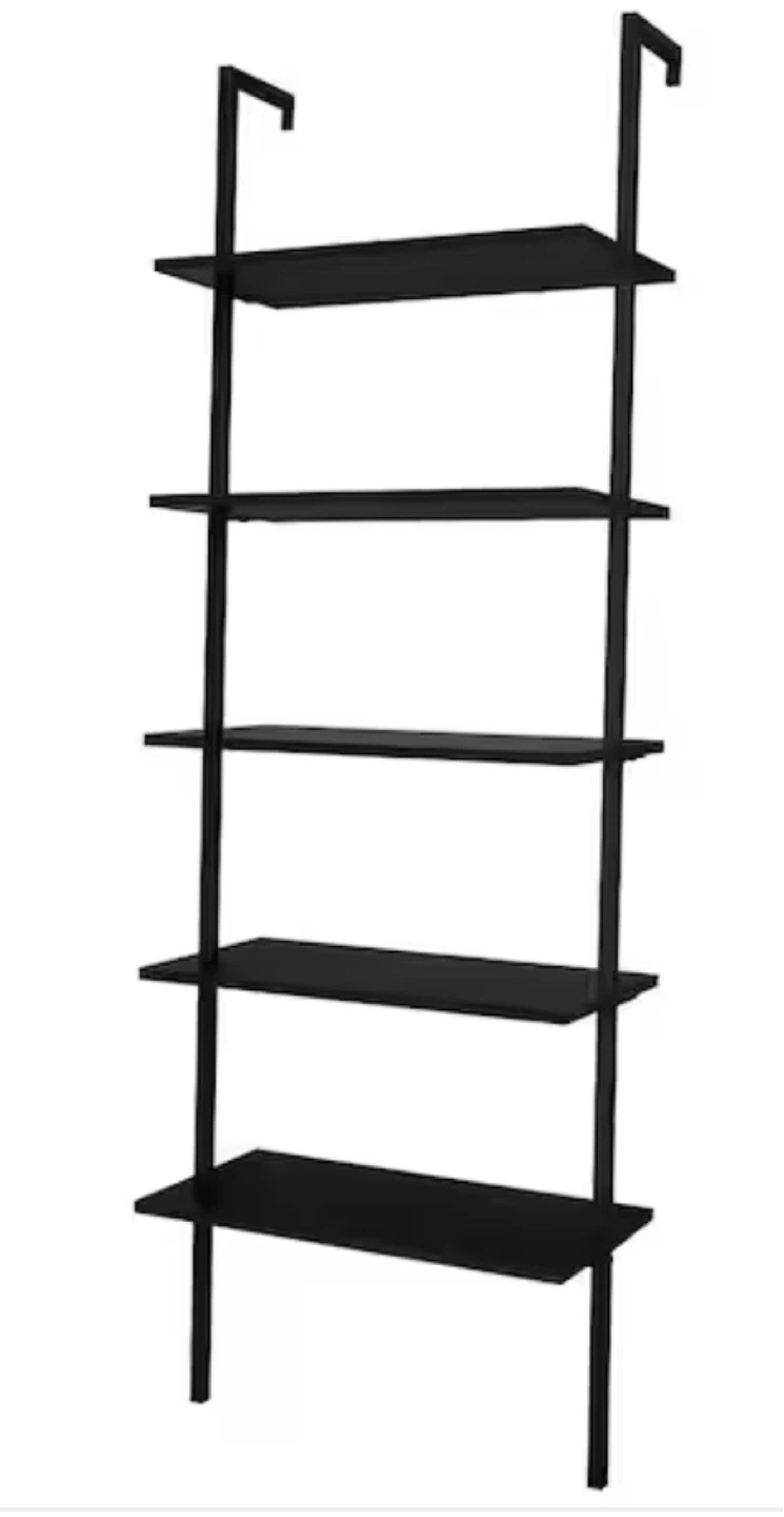 Black Open-shelve Bookcase/Storage Shelves - photo 3