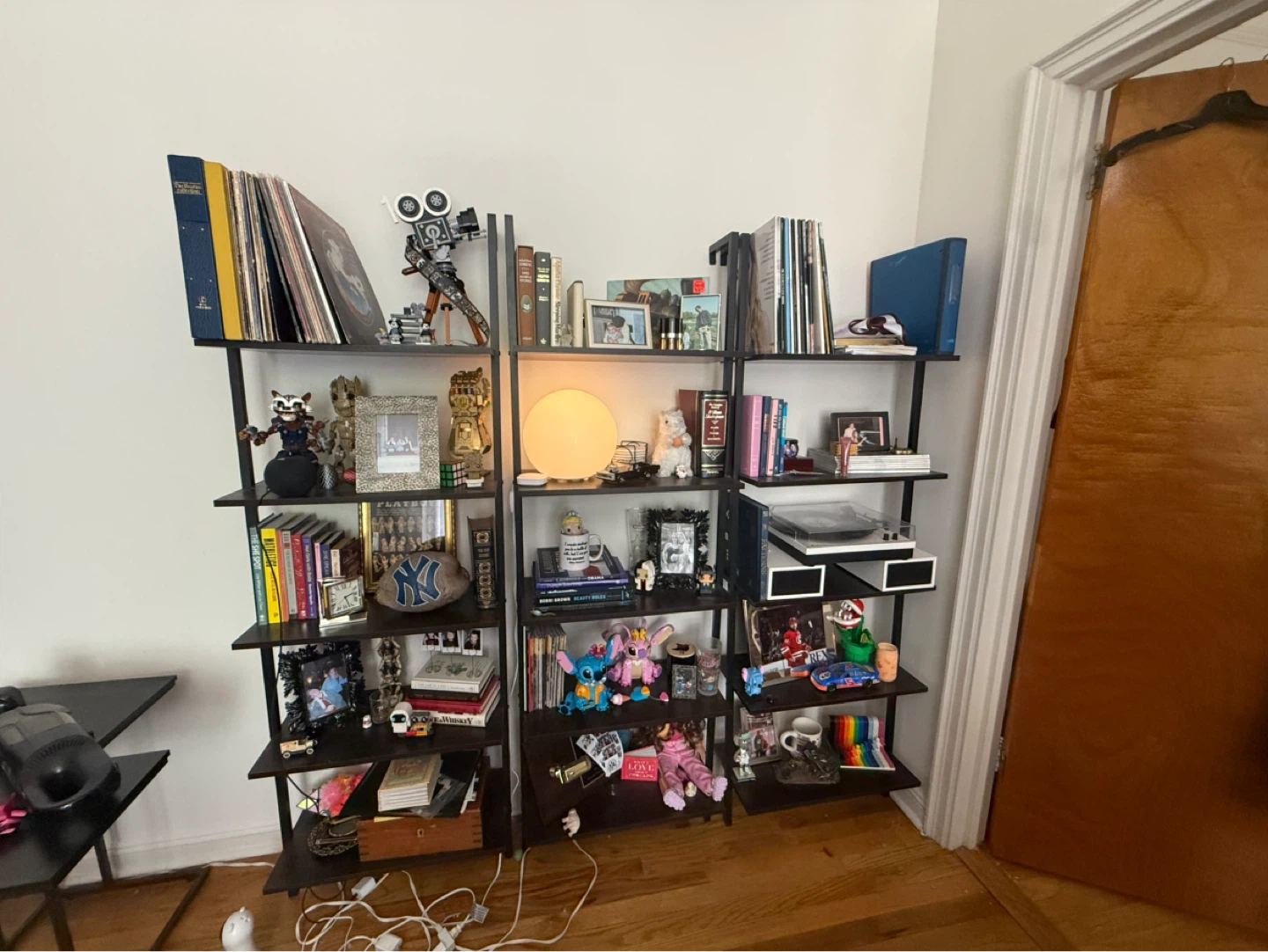 Black Open-shelve Bookcase/Storage Shelves - photo 2