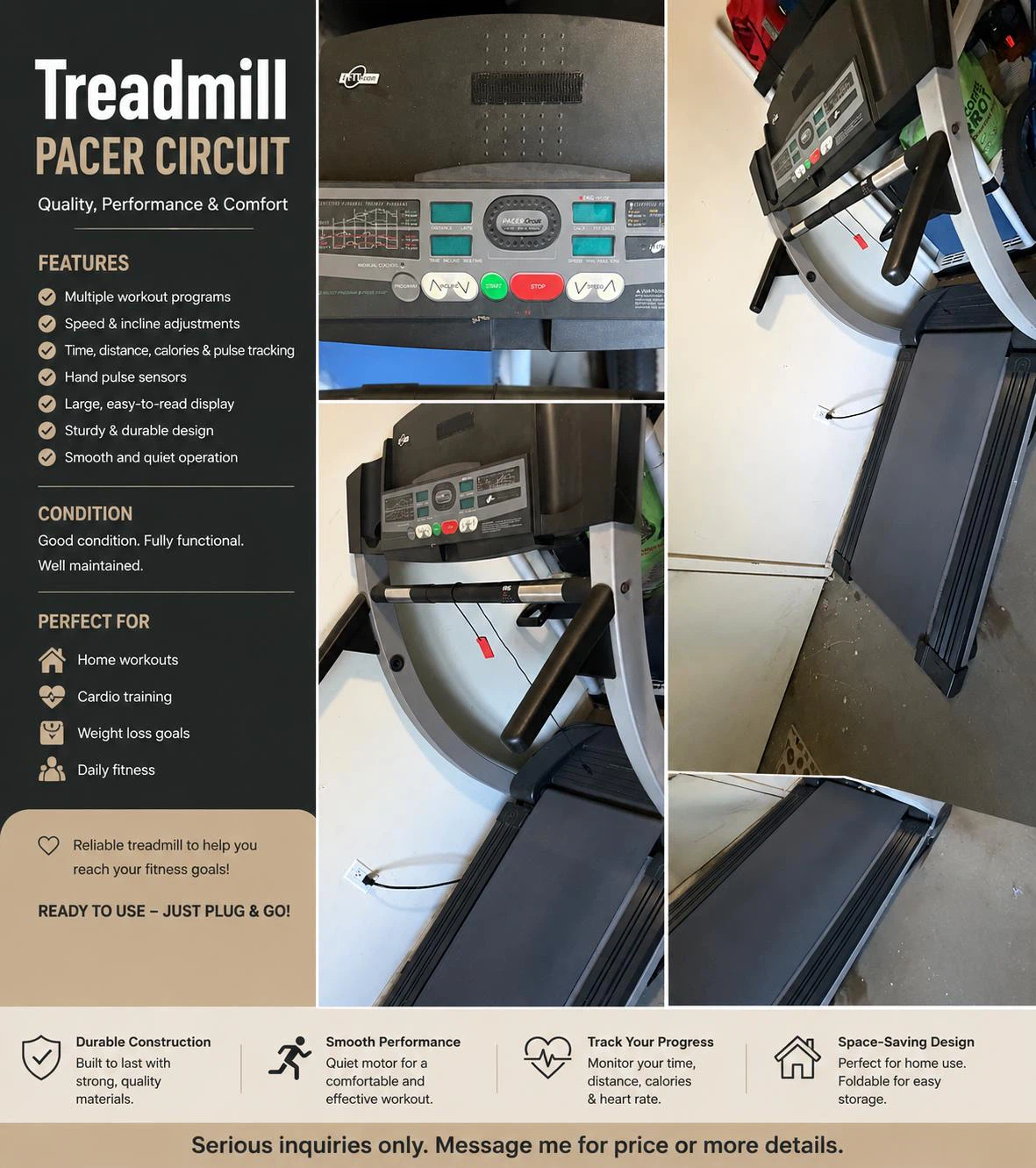 ProForm Treadmill Pacer Circuit - photo 2
