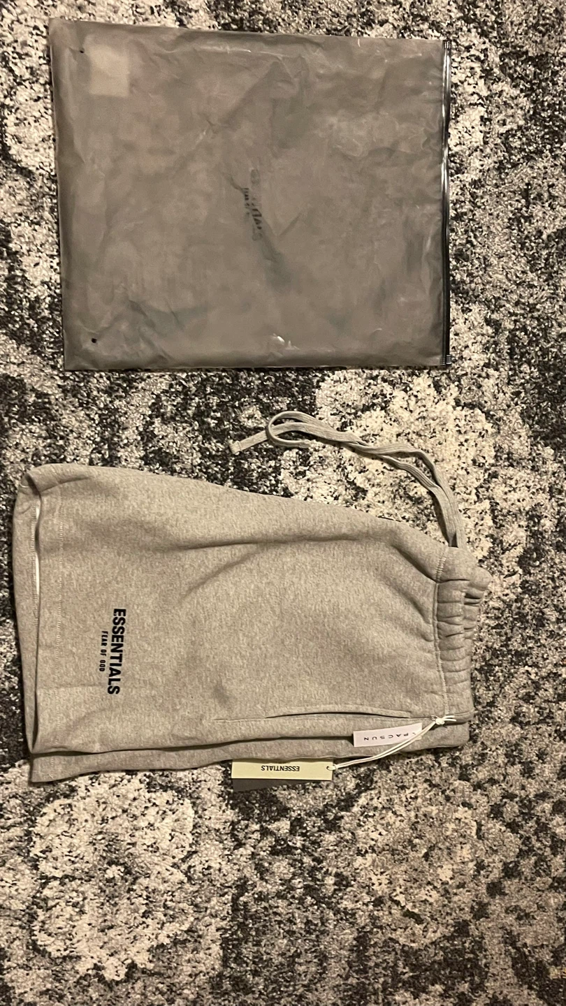 Essentials dark oatmeal shorts