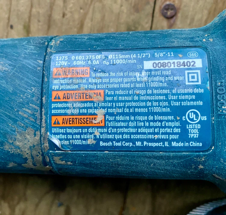 Bosch 4 1/2" Angle Grinder - photo 3