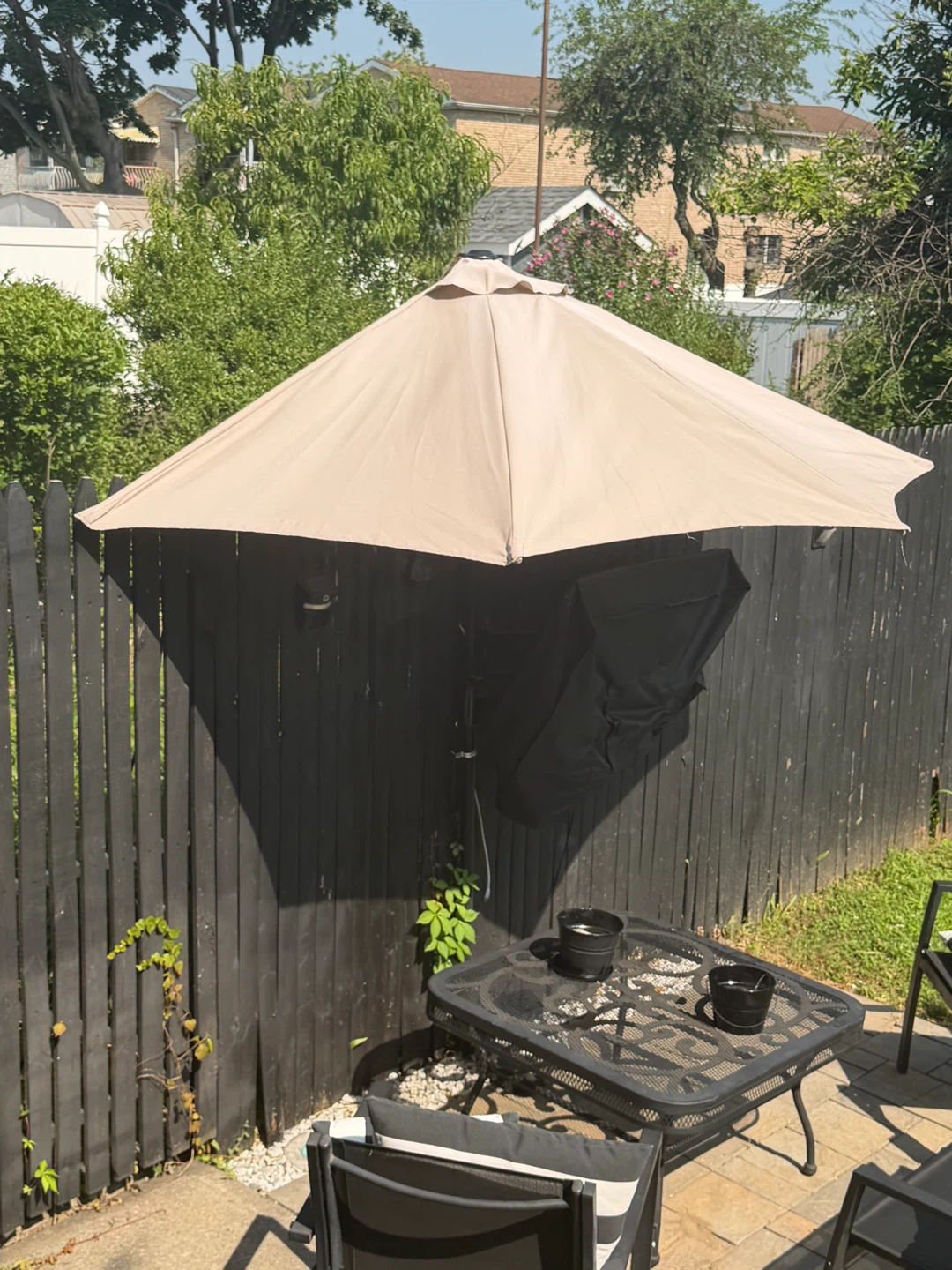9 ft. Steel Outdoor Patio Market Umbrella