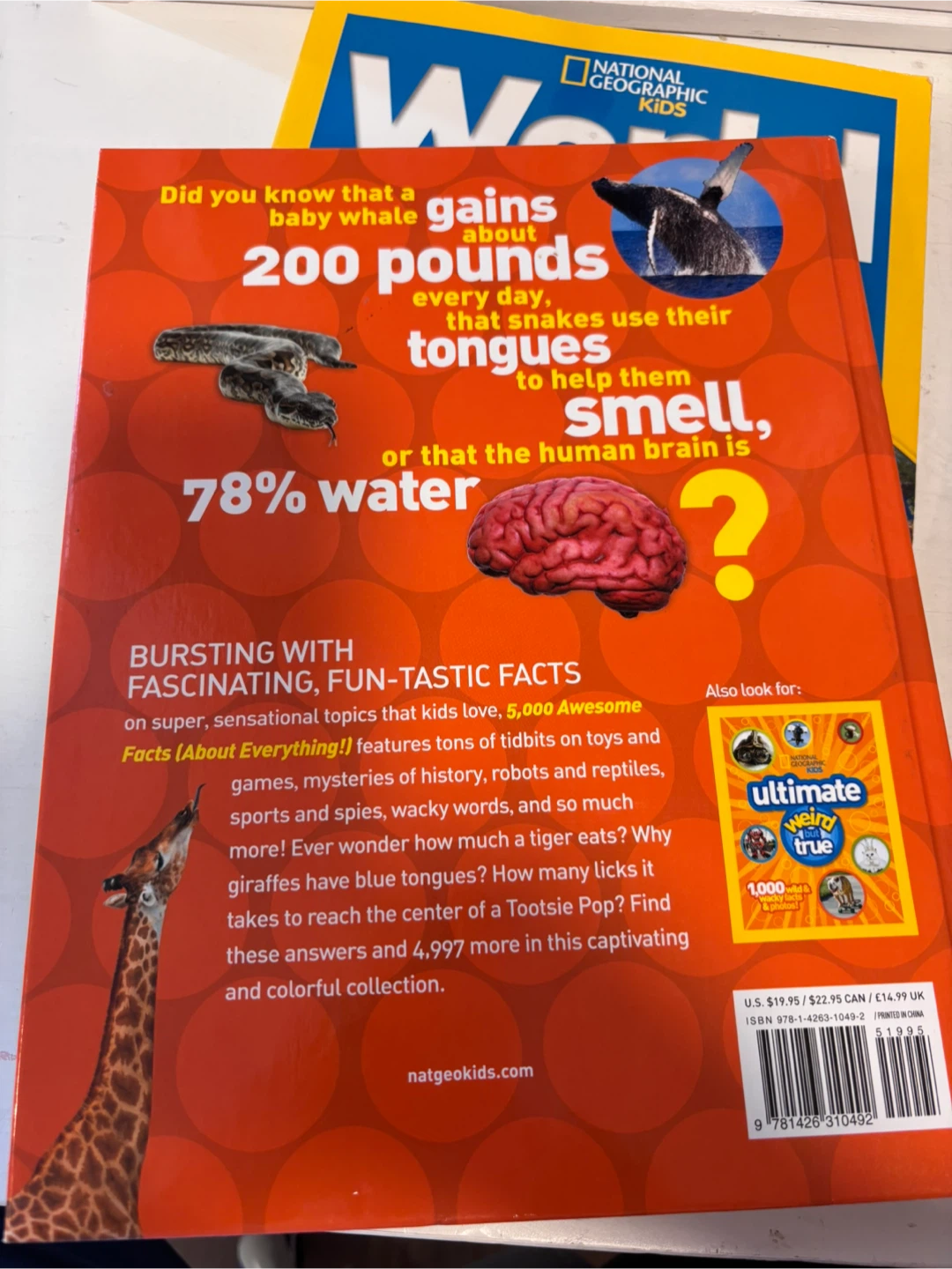Hardcover - National Geographic Kids 5,000 Awesome Facts Book - photo 2