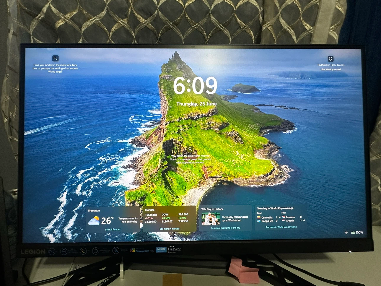 27 Inch Lenovo Legion R27i-30 Gaming Monitor - Mint Condition