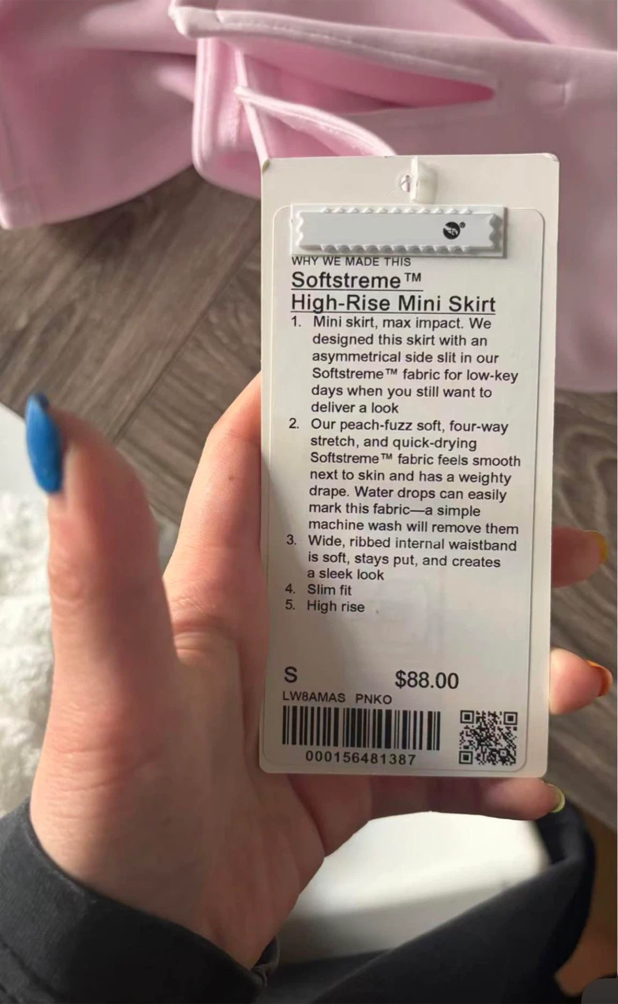 Lululemon Softstreme High-Rise Mini Skirt Pink Size S - photo 2