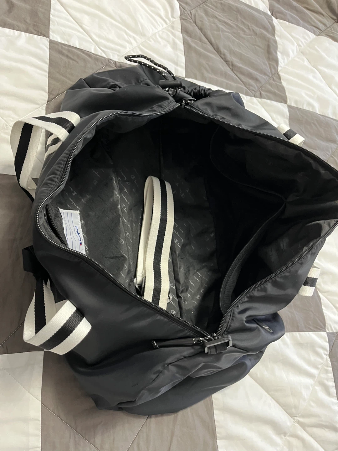 Champion Aquafelle Black Duffel Bag