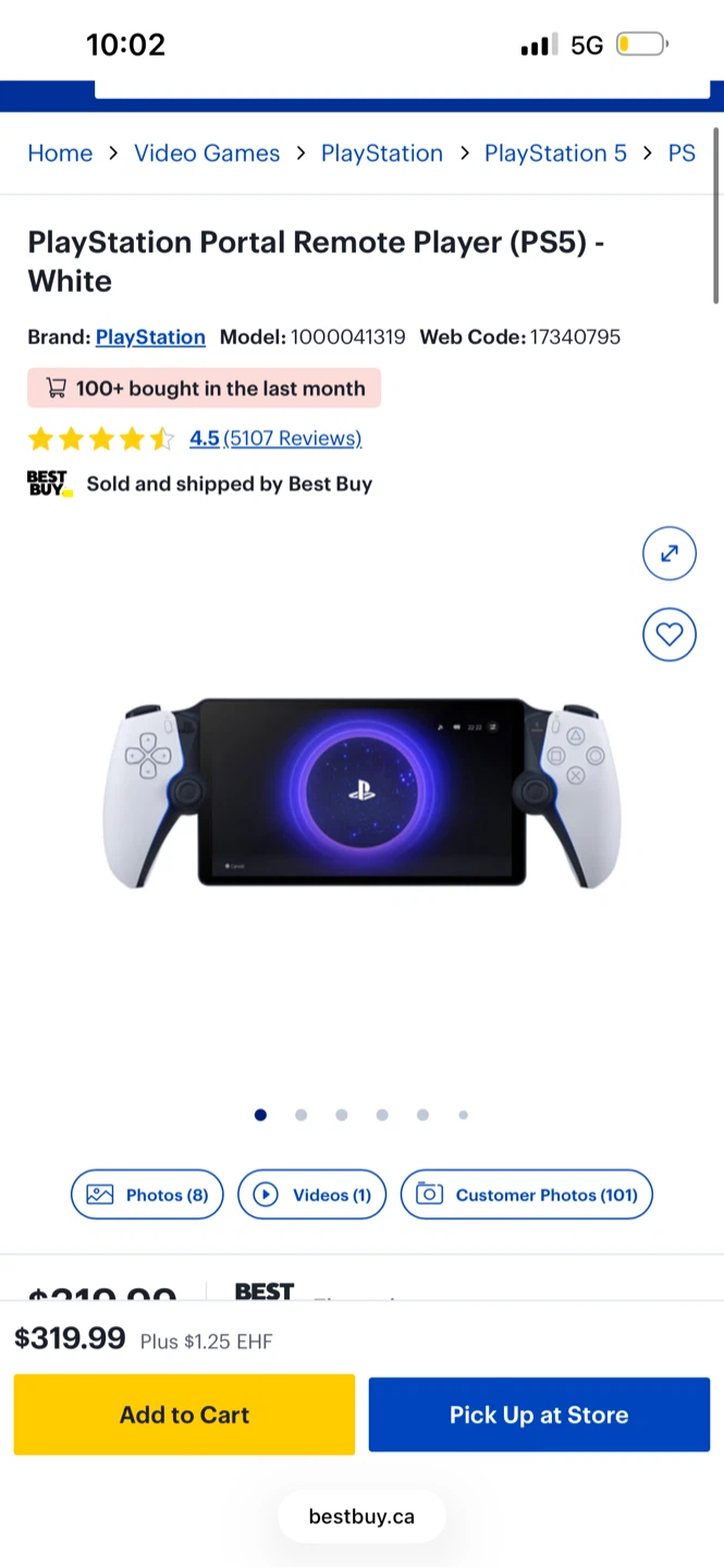 PlayStation Portal Remote Player (PS5) - White