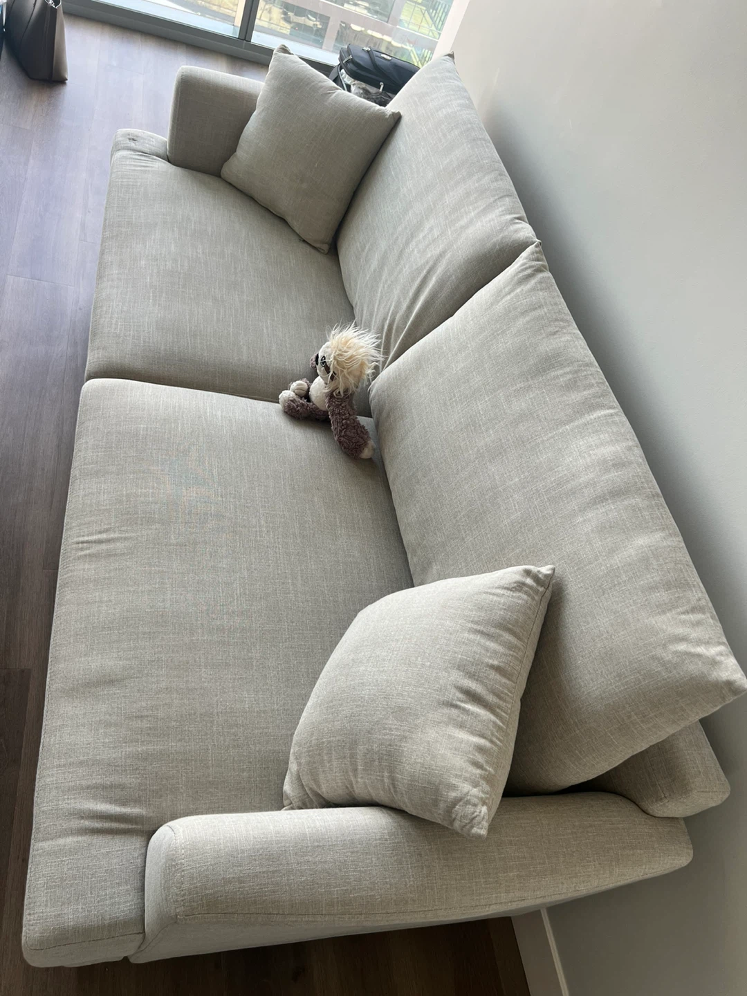 Beige Sofa with Pillows - photo 4