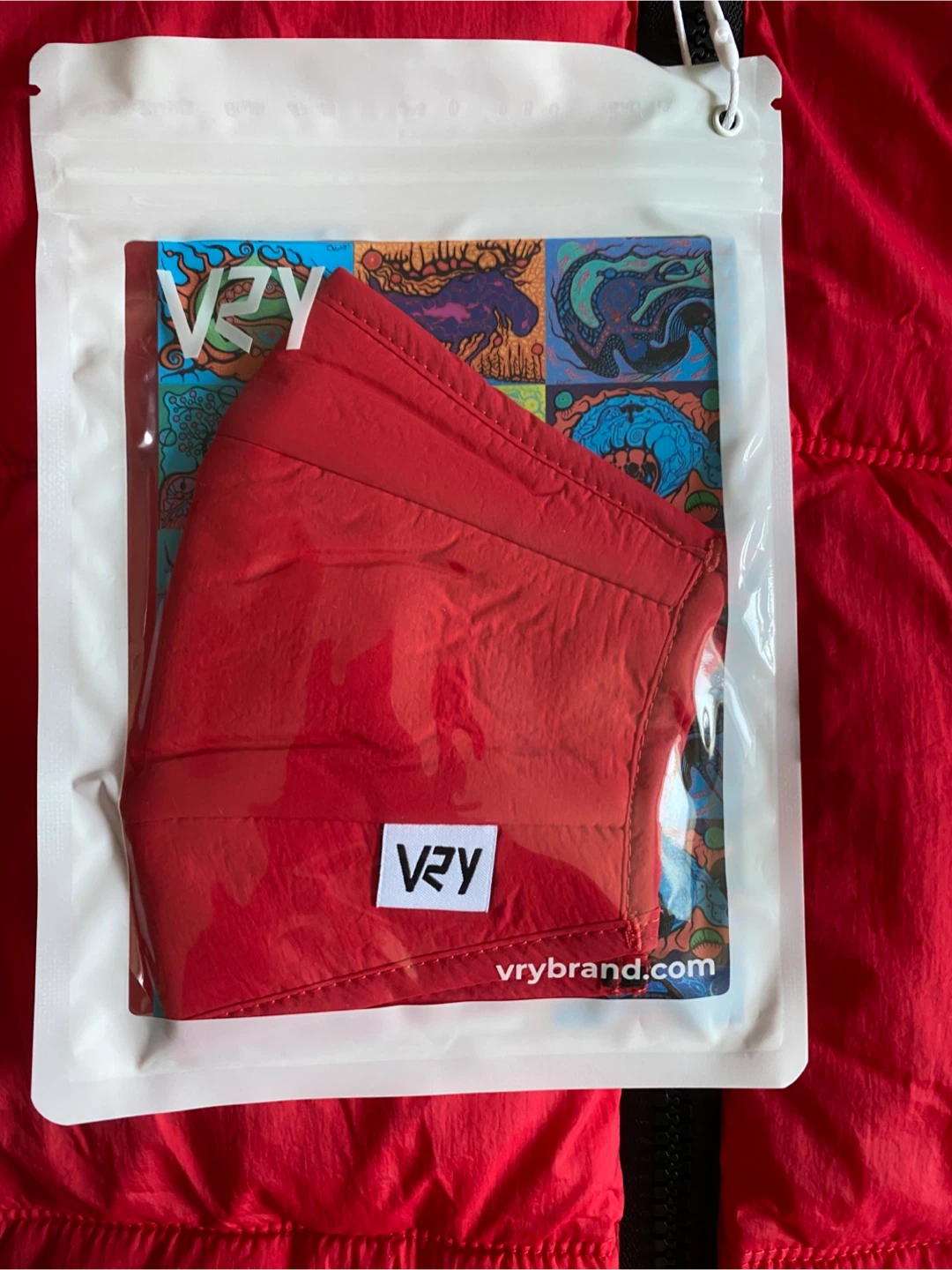 VRY x Don Chretien Red Puffer Jacket with Mask - photo 3