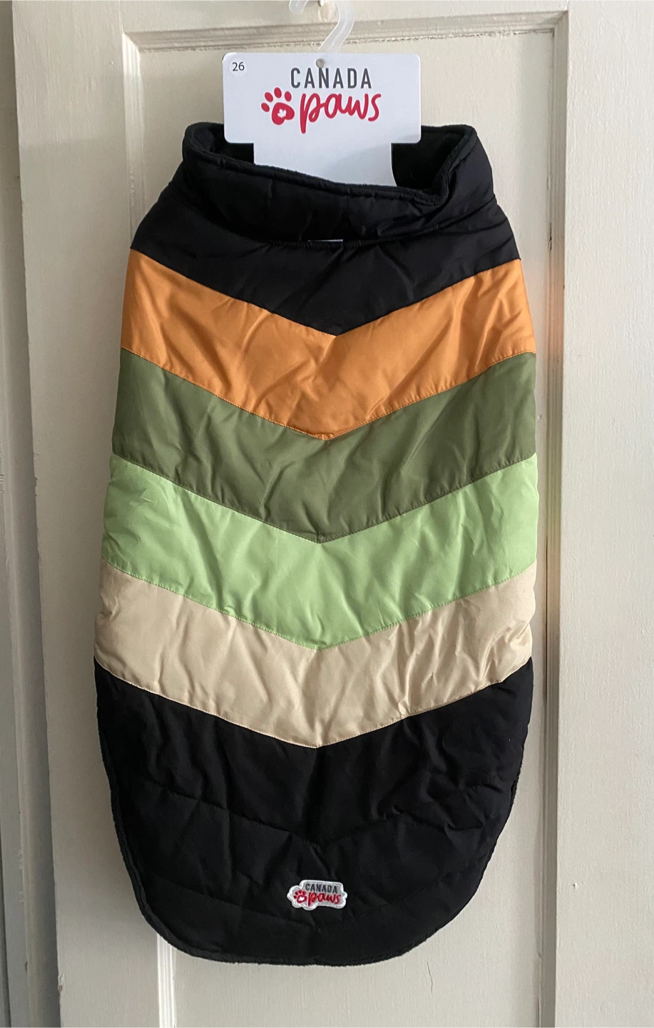 Canada Paws Puffer Dog Jacket Size 26