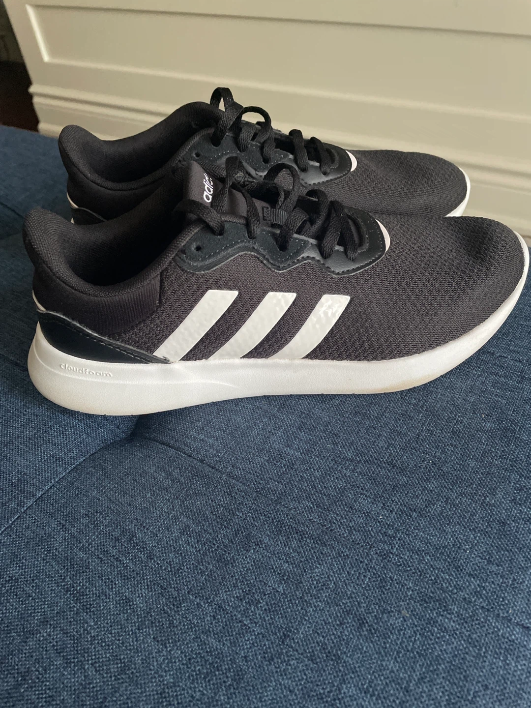 Adidas Cloudfoam Running Shoes - Black/White