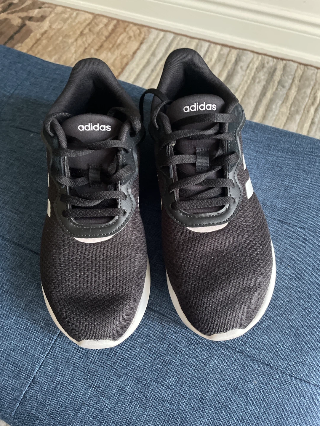 Adidas Cloudfoam Running Shoes - Black/White - photo 2
