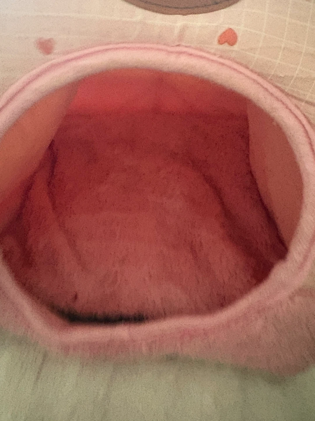 Pink Pet Bed House with Heart Pattern - photo 5