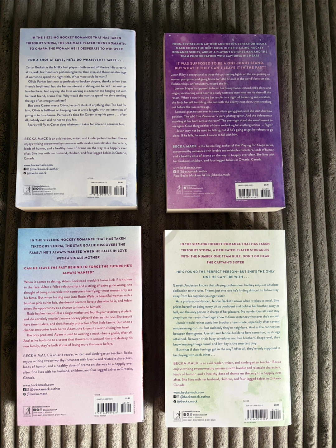 Becka Mack "Me" Series Books (Consider, Fall, Unravel, Play) - photo 3