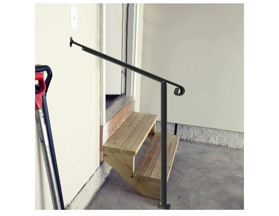 Metty Metal Modern Wrought Iron Handrails for Outdoor Steps - photo 3