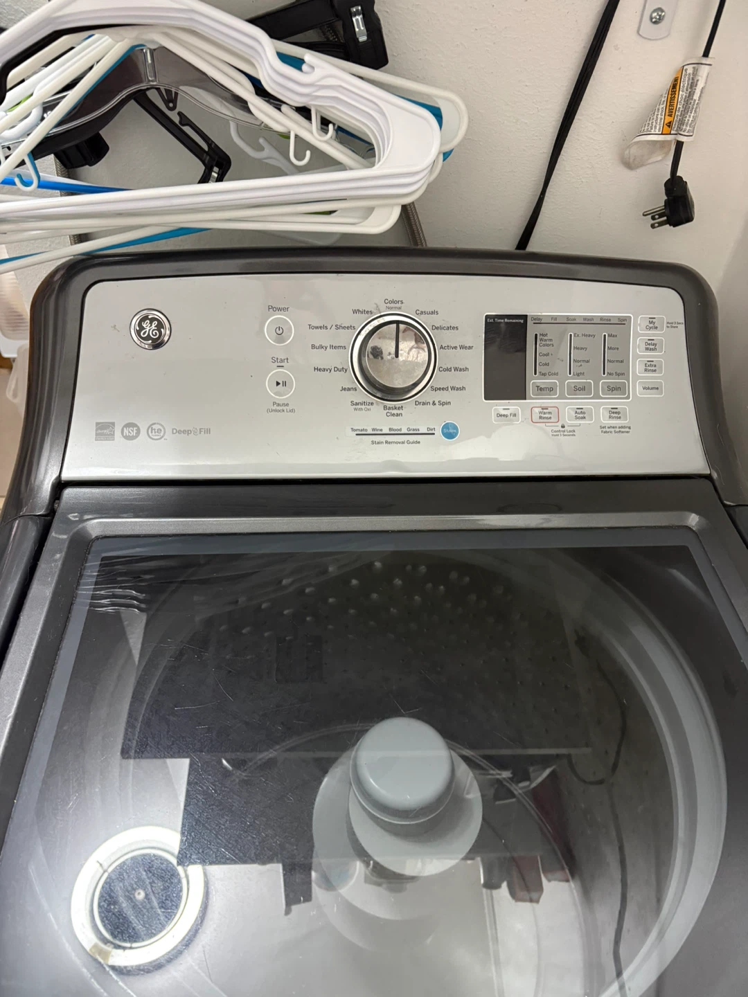 Moving Sale: Large GE Washer - photo 3