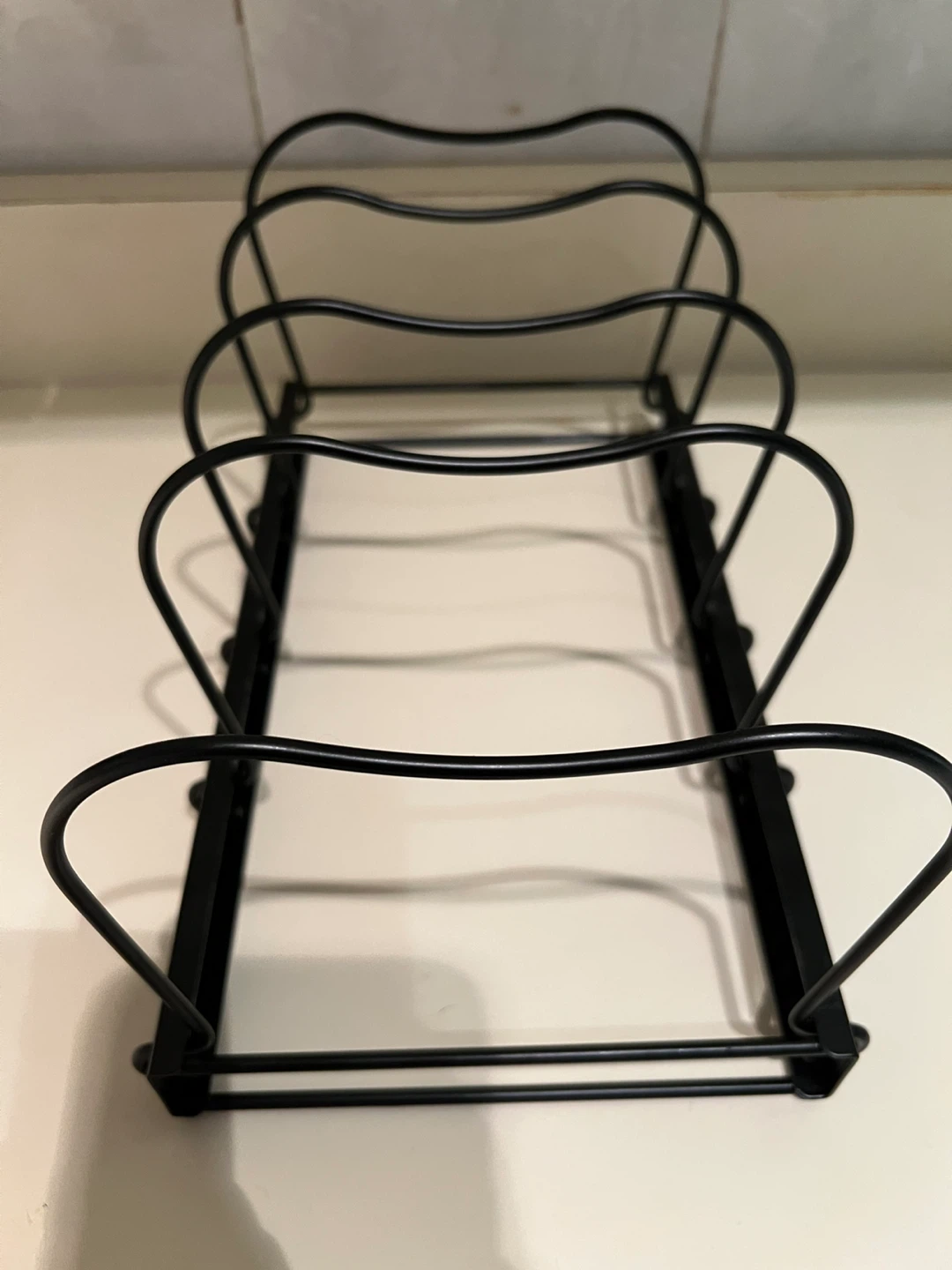 Black Metal Pan and Pot Lid Organizer Rack - photo 2