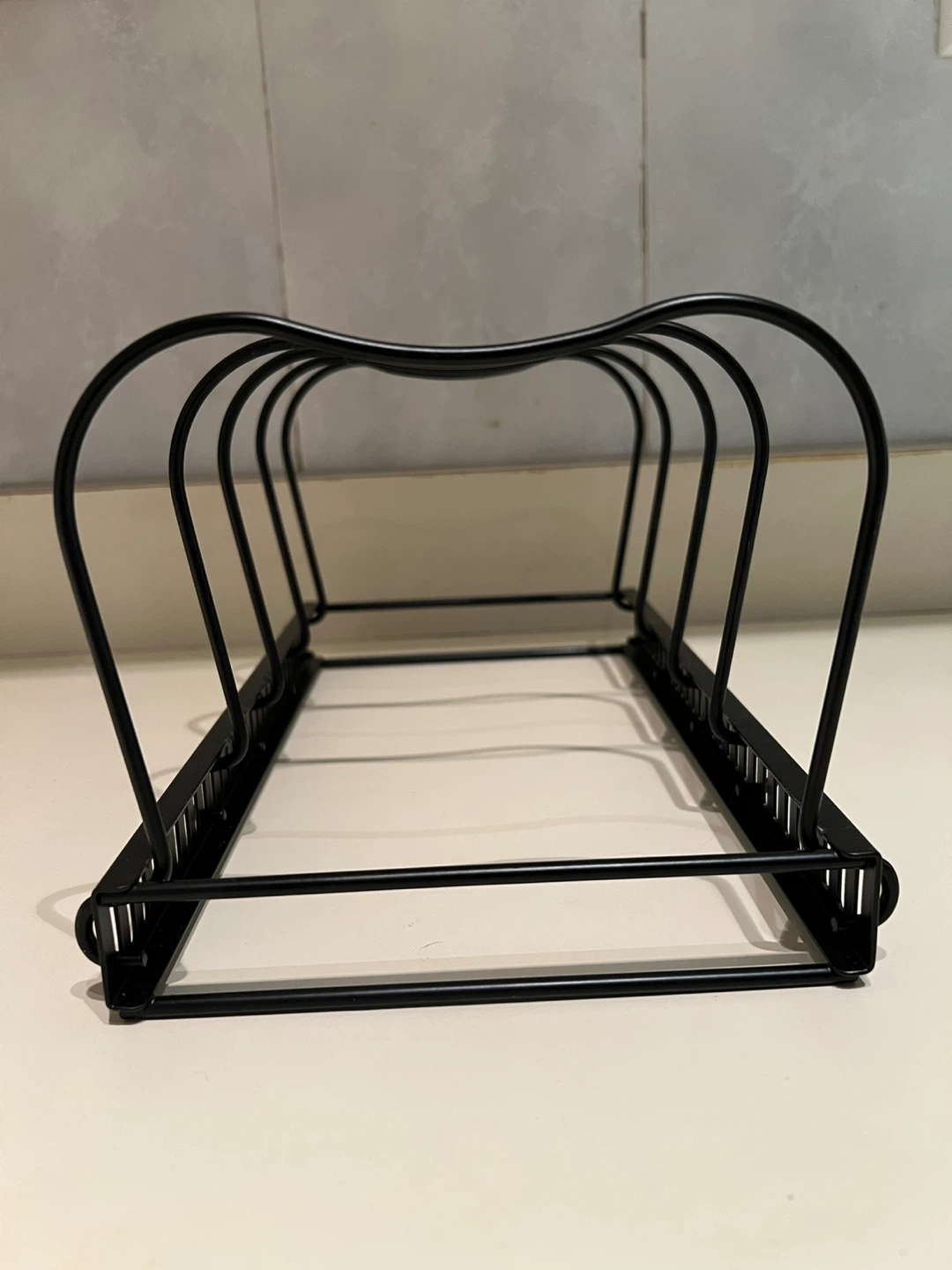 Black Metal Pan and Pot Lid Organizer Rack - photo 3