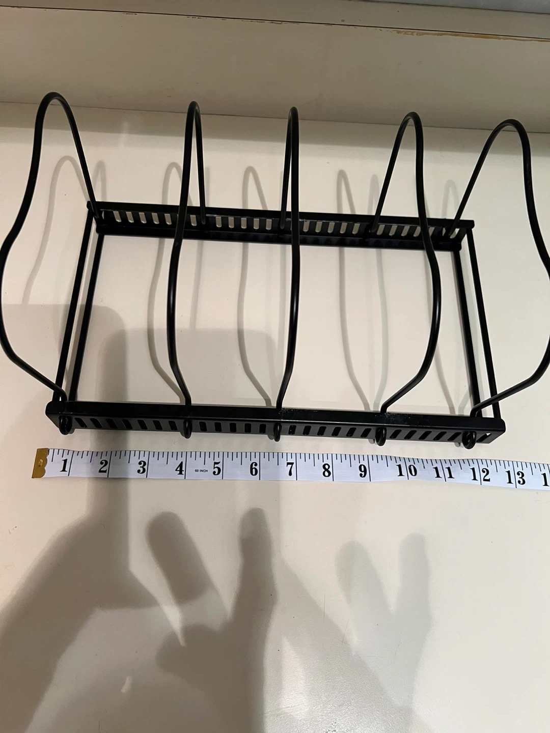 Black Metal Pan and Pot Lid Organizer Rack - photo 4