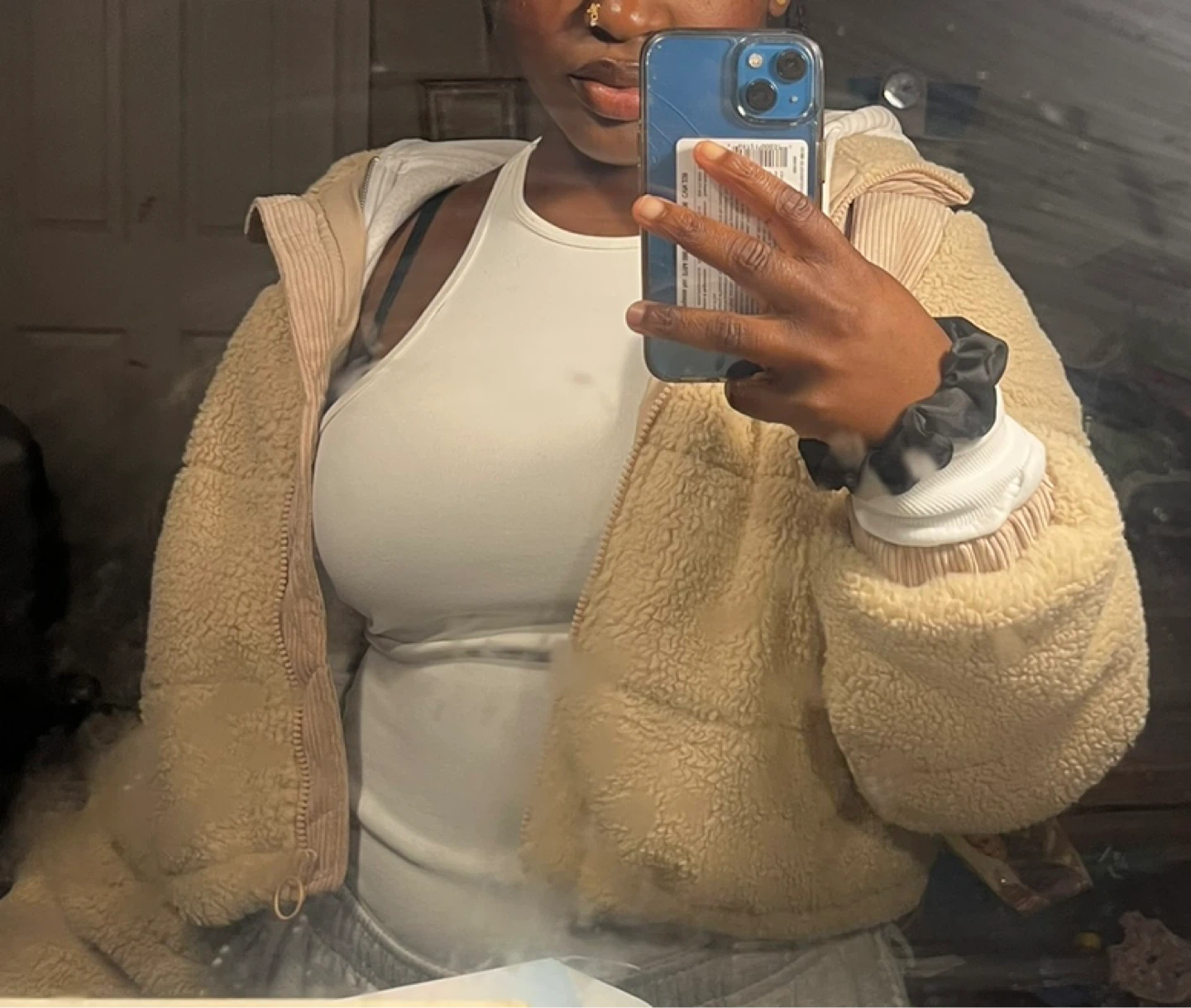 Cream Sherpa & Corduroy Jacket