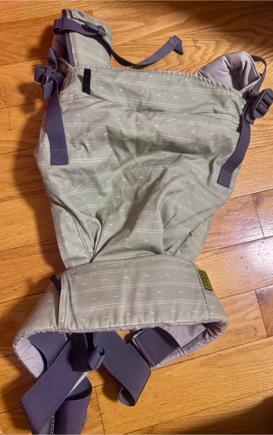 Boba X Linen Baby Carrier in Spring Green