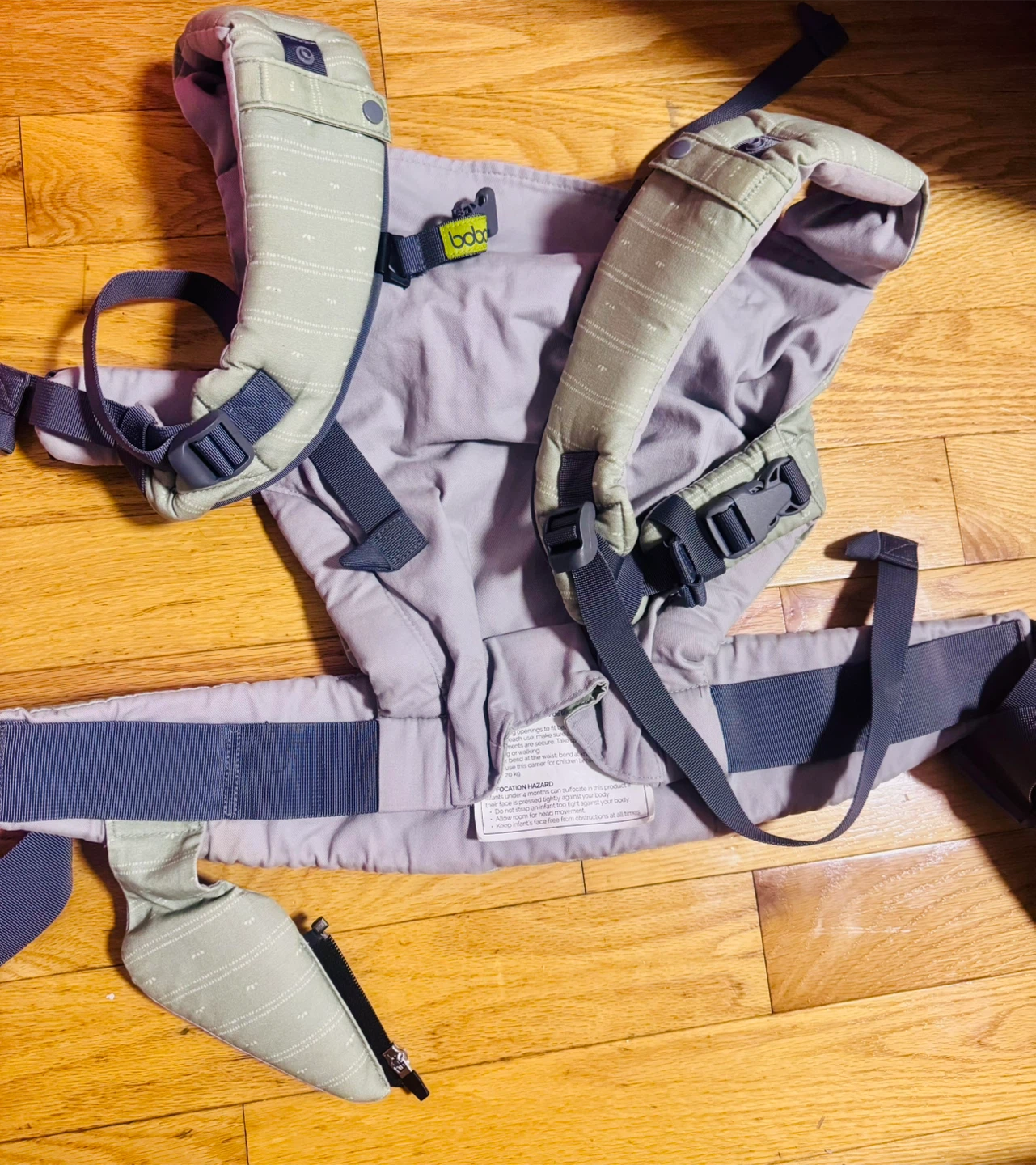 Boba X Linen Baby Carrier in Spring Green - photo 2