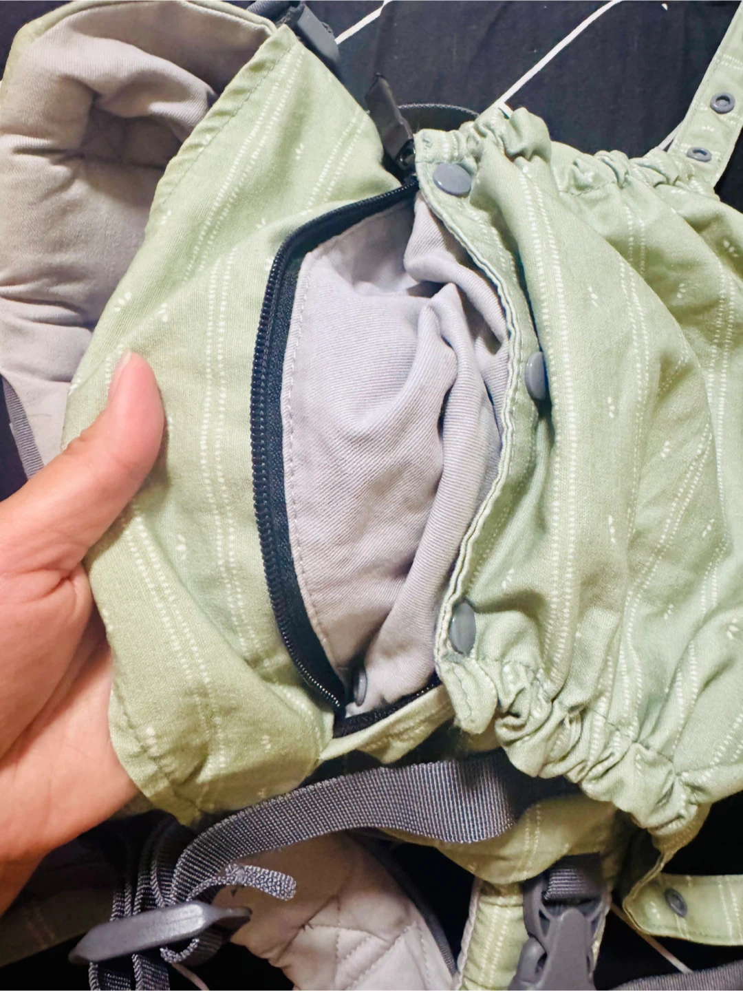 Boba X Linen Baby Carrier in Spring Green - photo 3