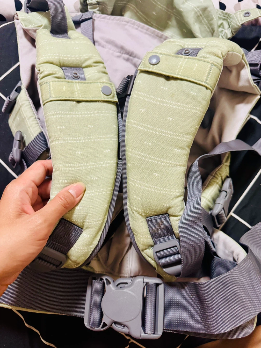 Boba X Linen Baby Carrier in Spring Green - photo 4