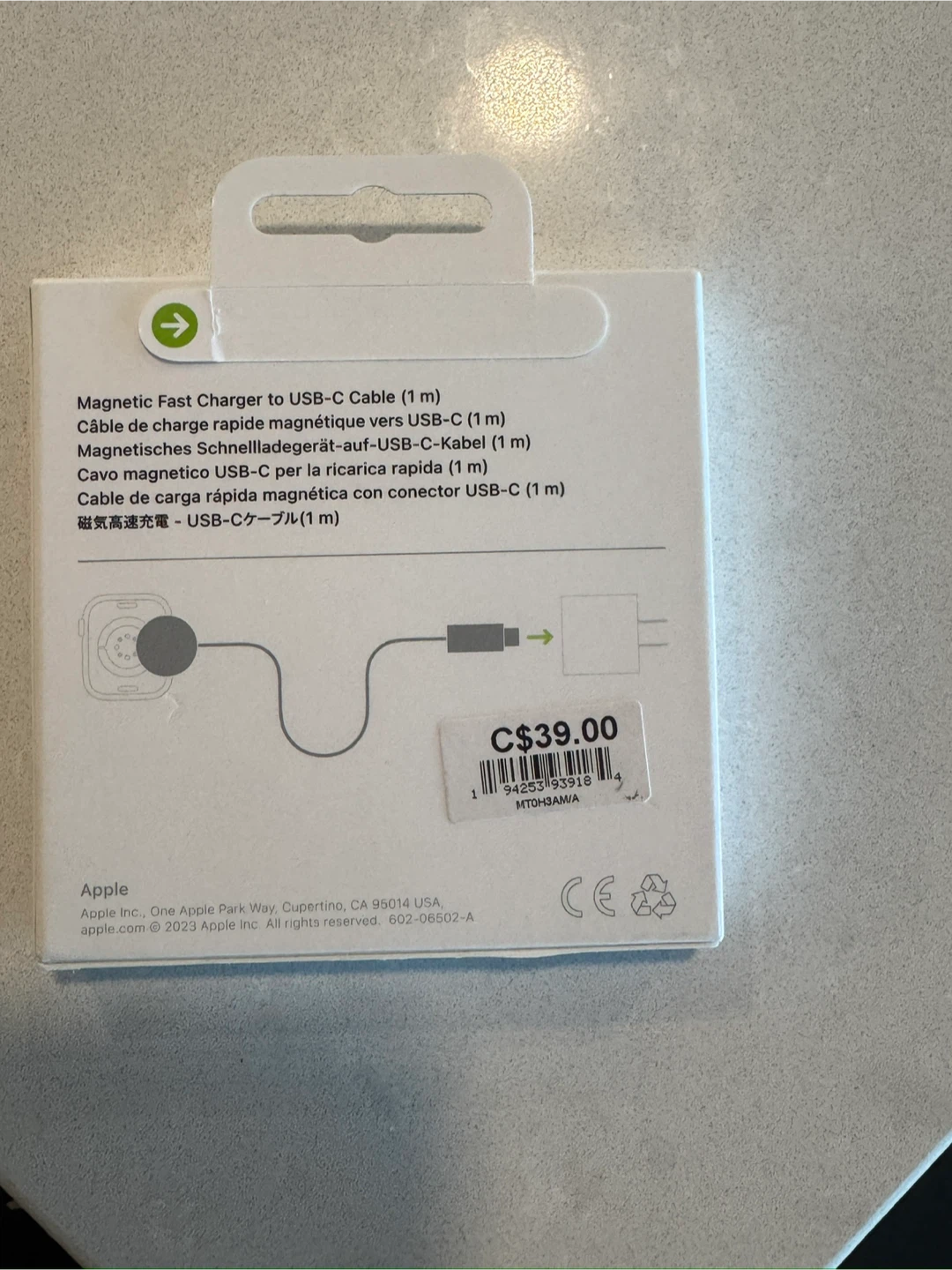 Apple Watch Magnetic Fast Charger to USB-C Cable (1m) - photo 2