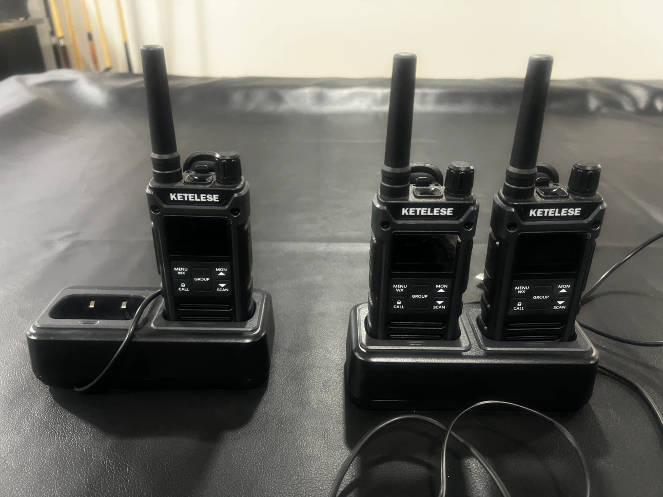 Ketelese Heavy Duty Walkie Talkies - 3 with Chargers