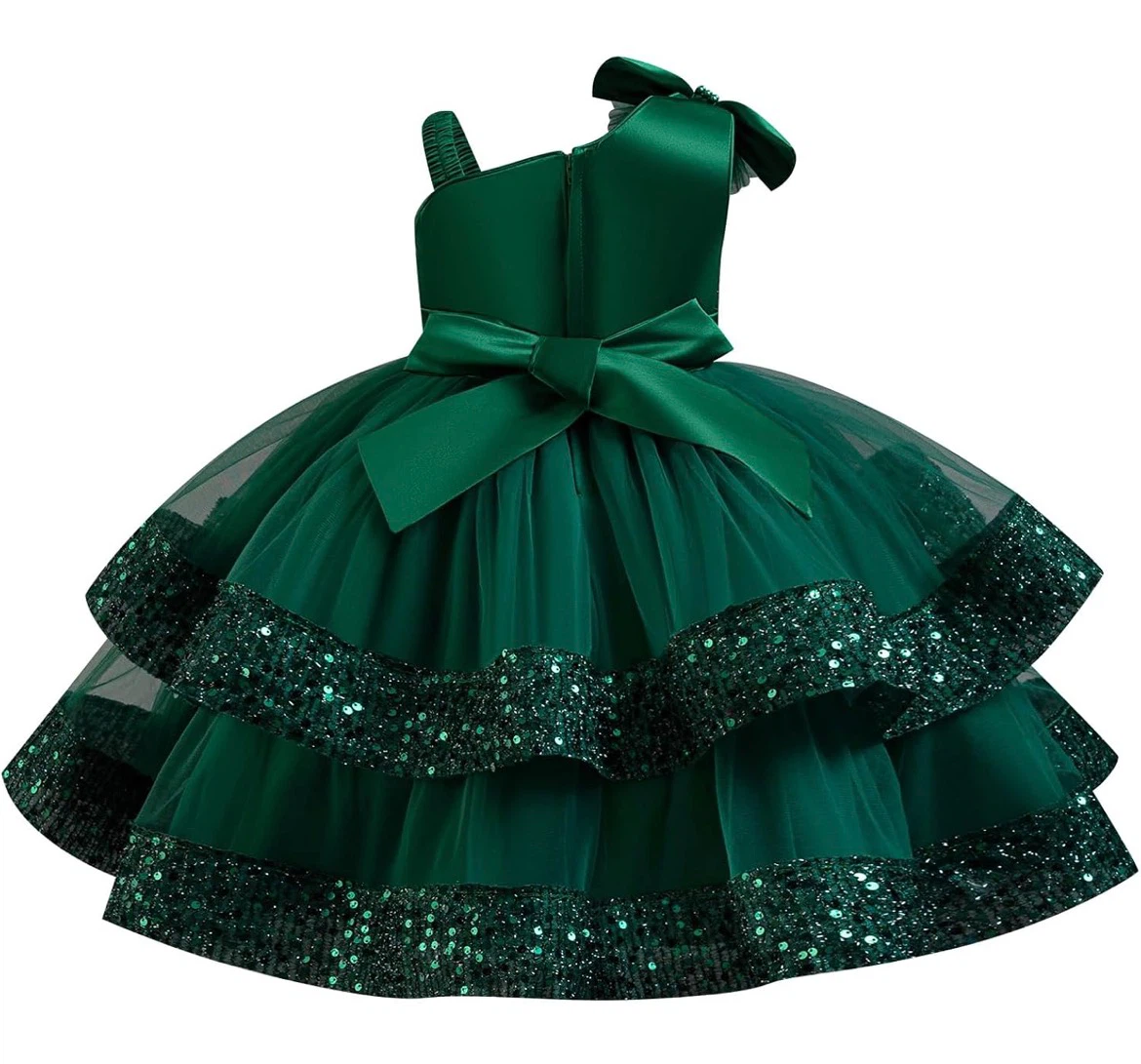 Green Sequin Party Dress